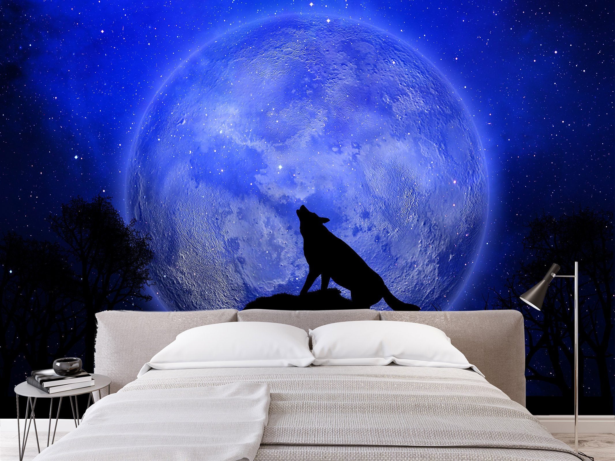 3D Night Wolf 571 Wallpaper AJ Wallpaper