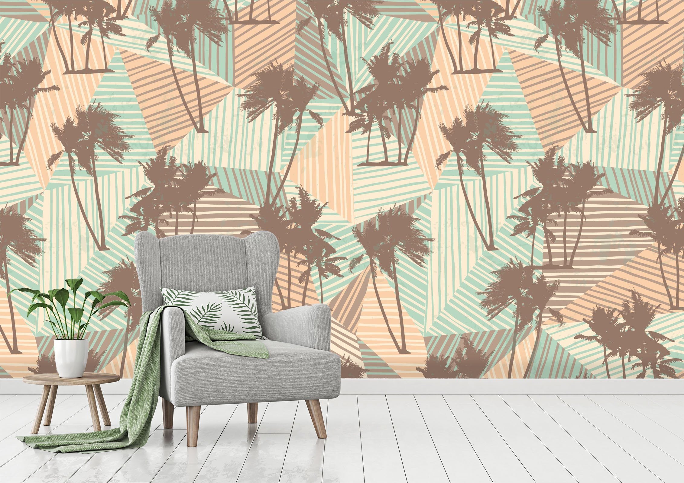 3D Coconut Tree 033 Wallpaper AJ Wallpaper