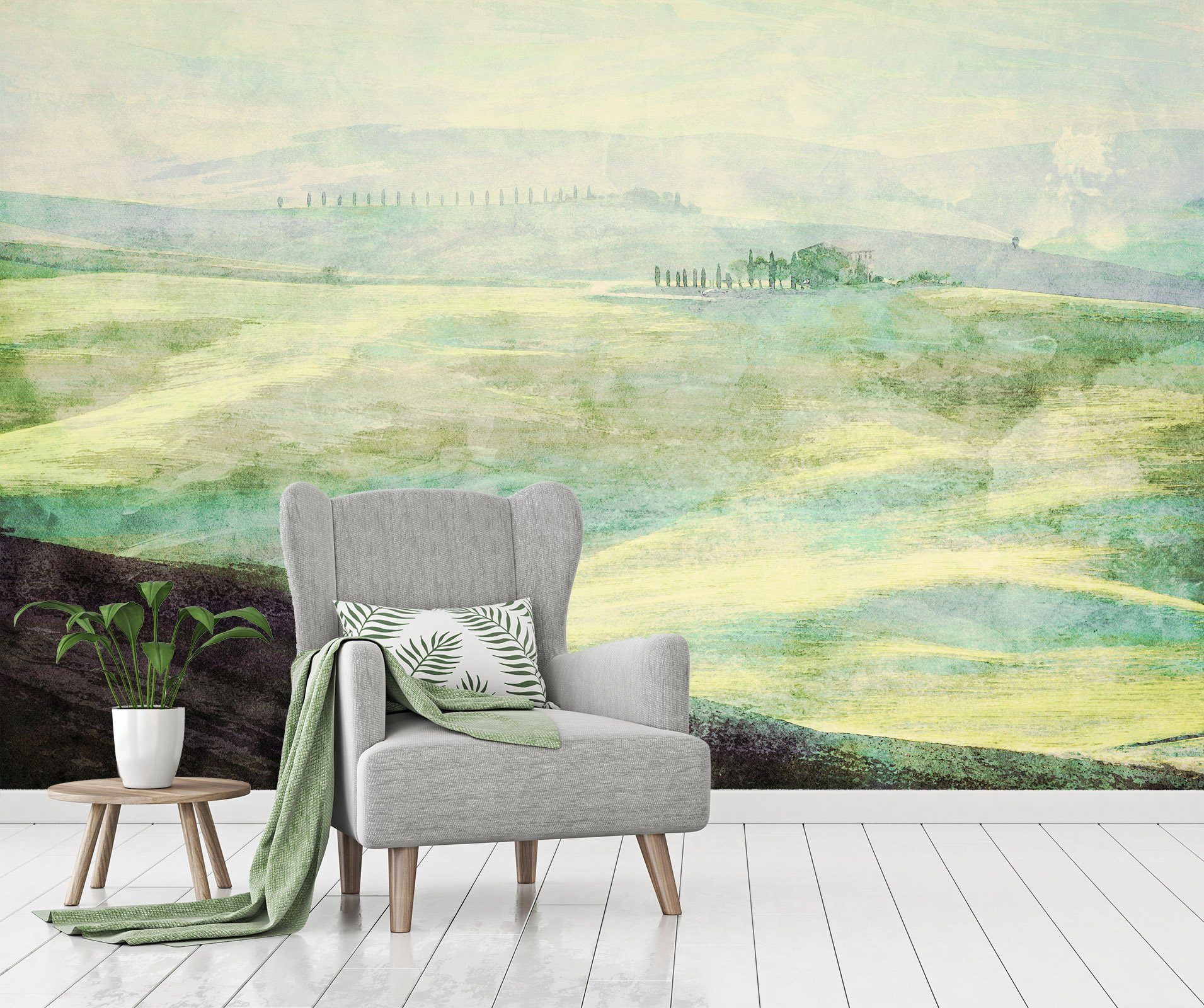 3D Small Hillside 057 Wallpaper AJ Wallpaper