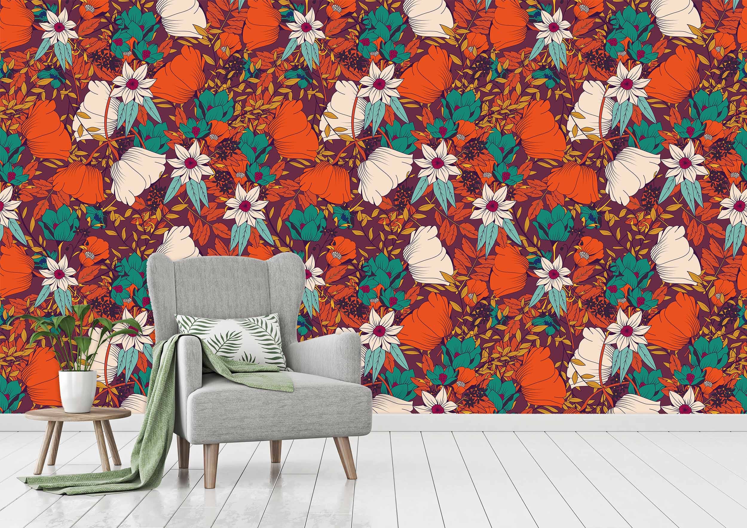 3D Flowers And Leaves 334 Wallpaper AJ Wallpaper 2