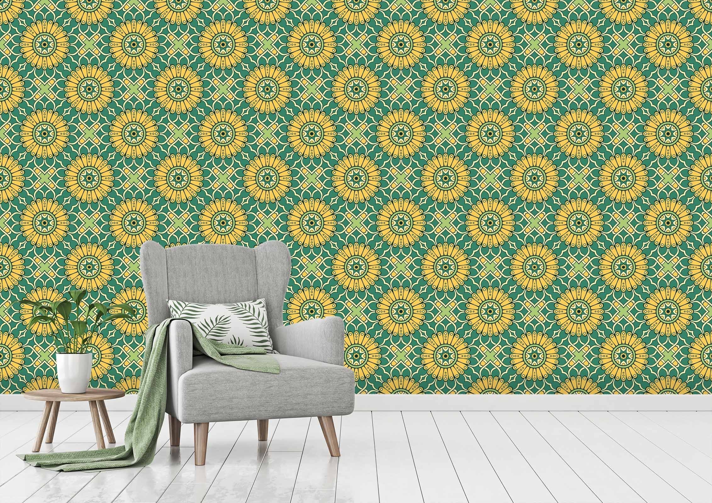 3D Sunflower Pattern 560 Wallpaper AJ Wallpaper