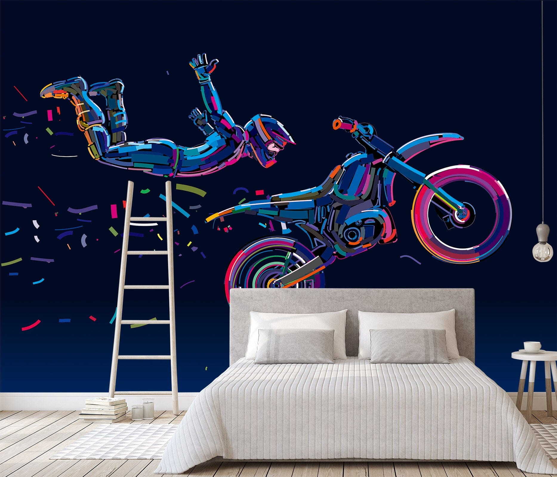 3D Motorcycle Extreme Sports 138 Wall Murals Wallpaper AJ Wallpaper 2