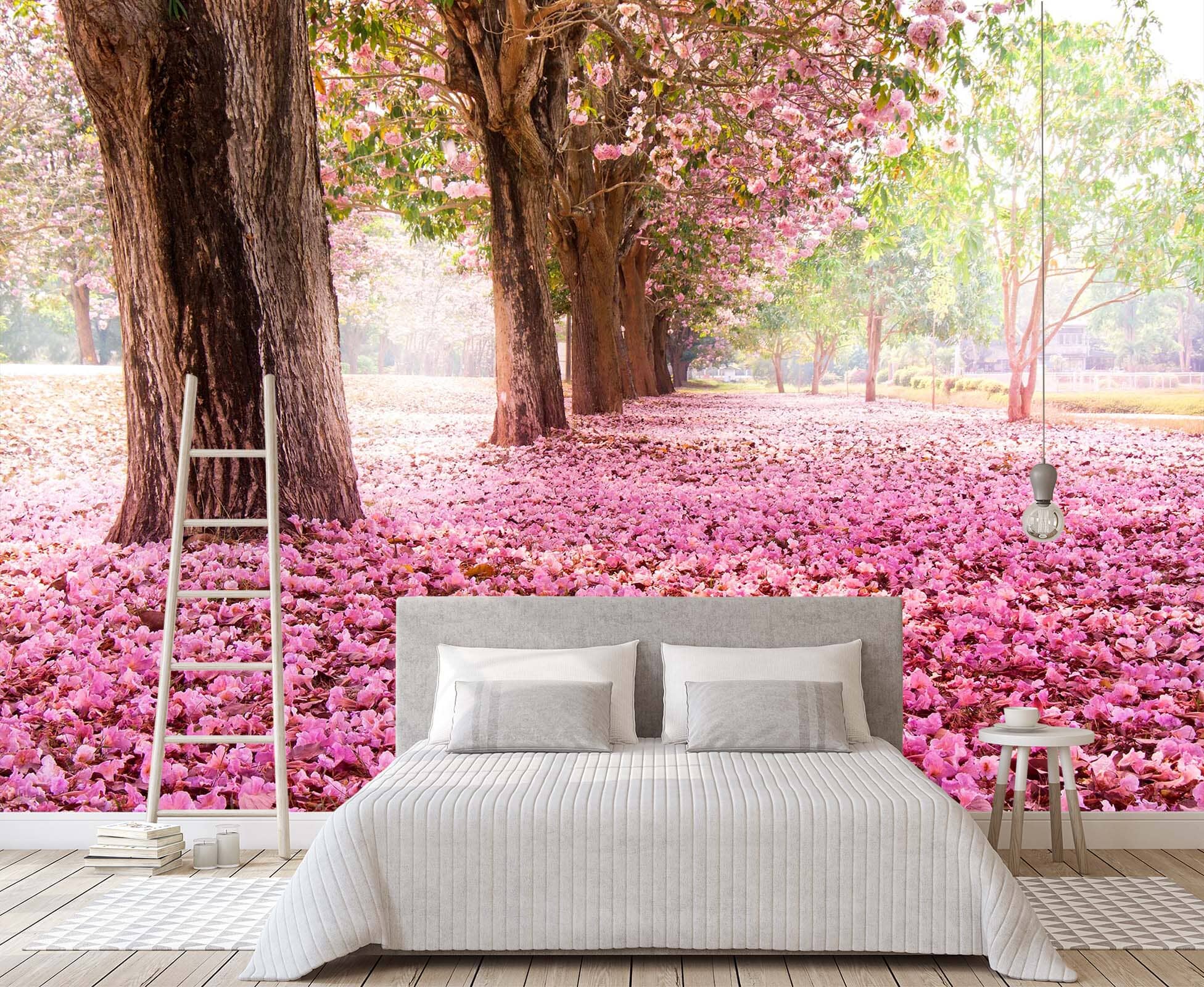 3D Pink Cherry Tree 144 Wall Murals Wallpaper AJ Wallpaper 2