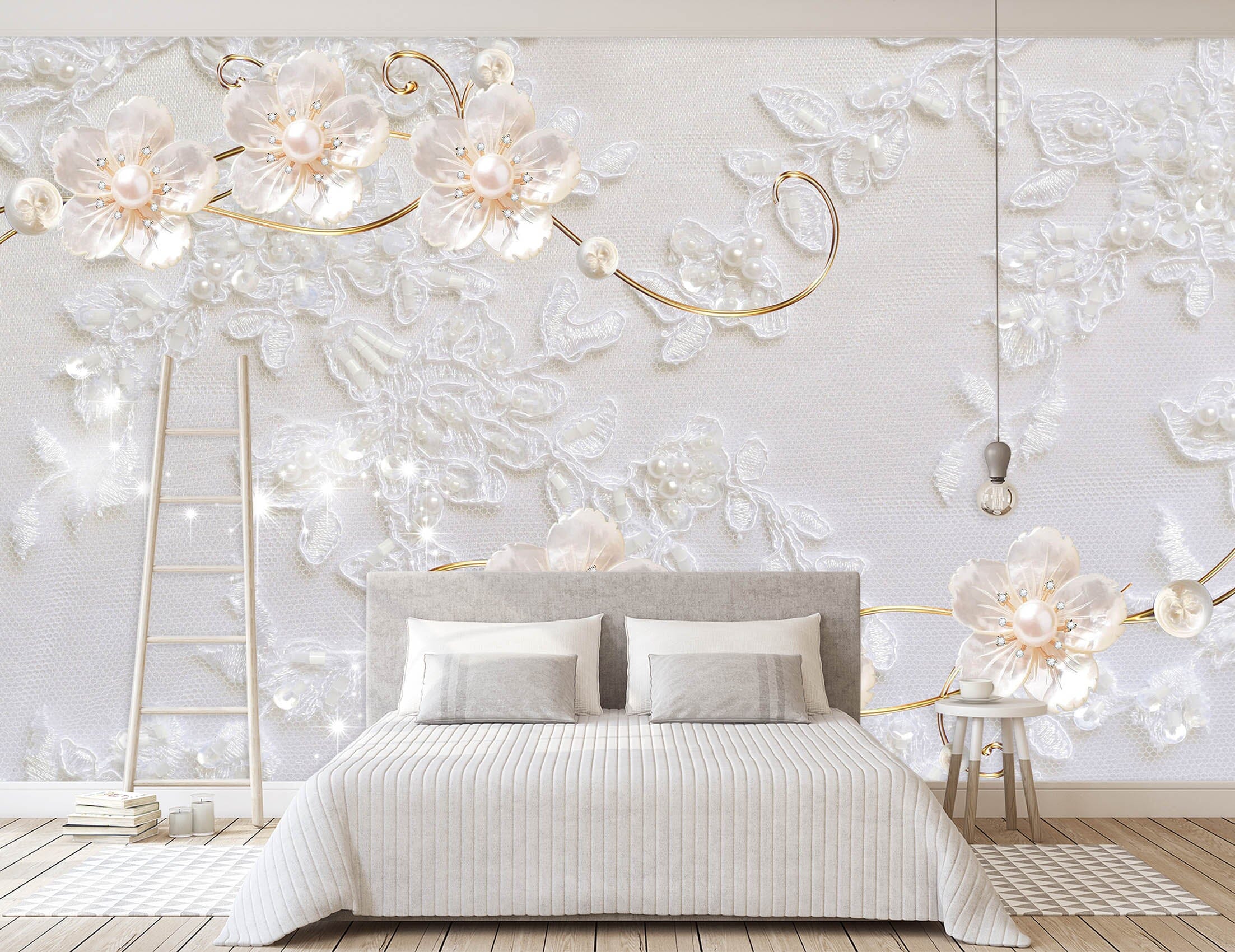 3D Beautiful Flowers 1470 Wall Murals Wallpaper AJ Wallpaper 2
