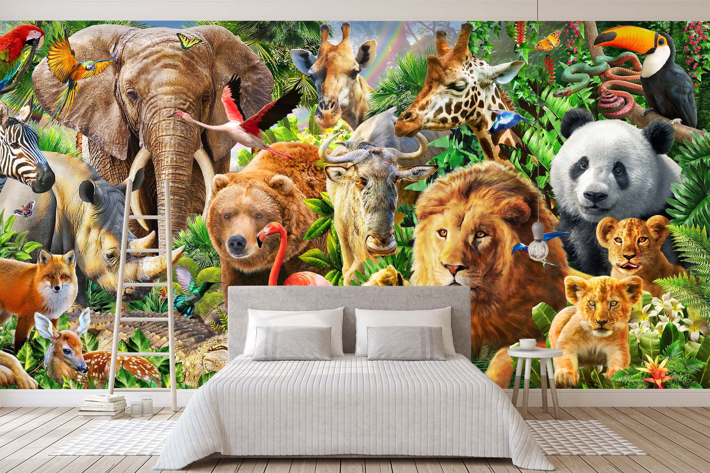 3D Animal World 1425 Adrian Chesterman Wall Mural Wall Murals Wallpaper AJ Wallpaper 2