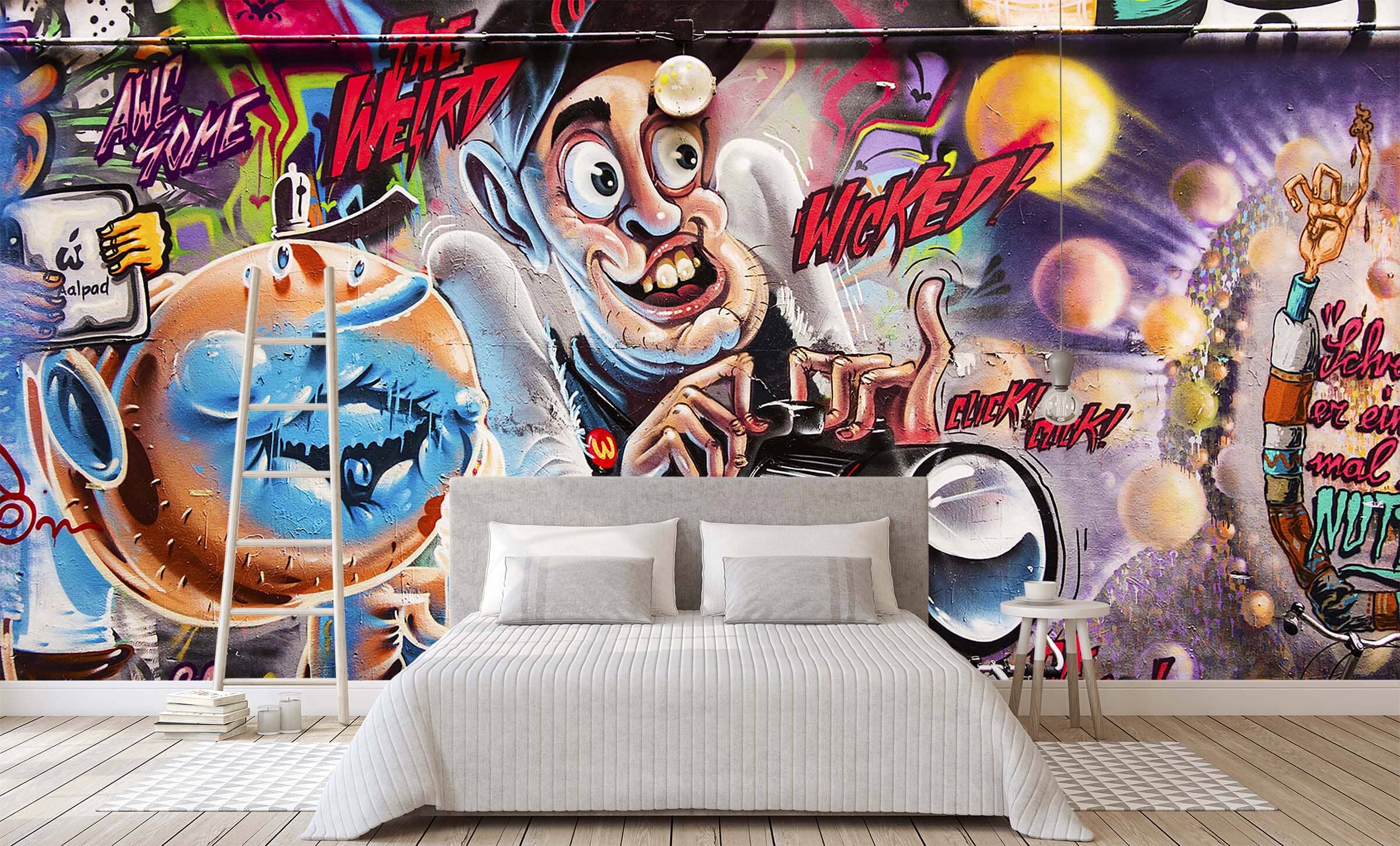 3D Graffiti Wall Painting 155 Wall Murals Wallpaper AJ Wallpaper 2