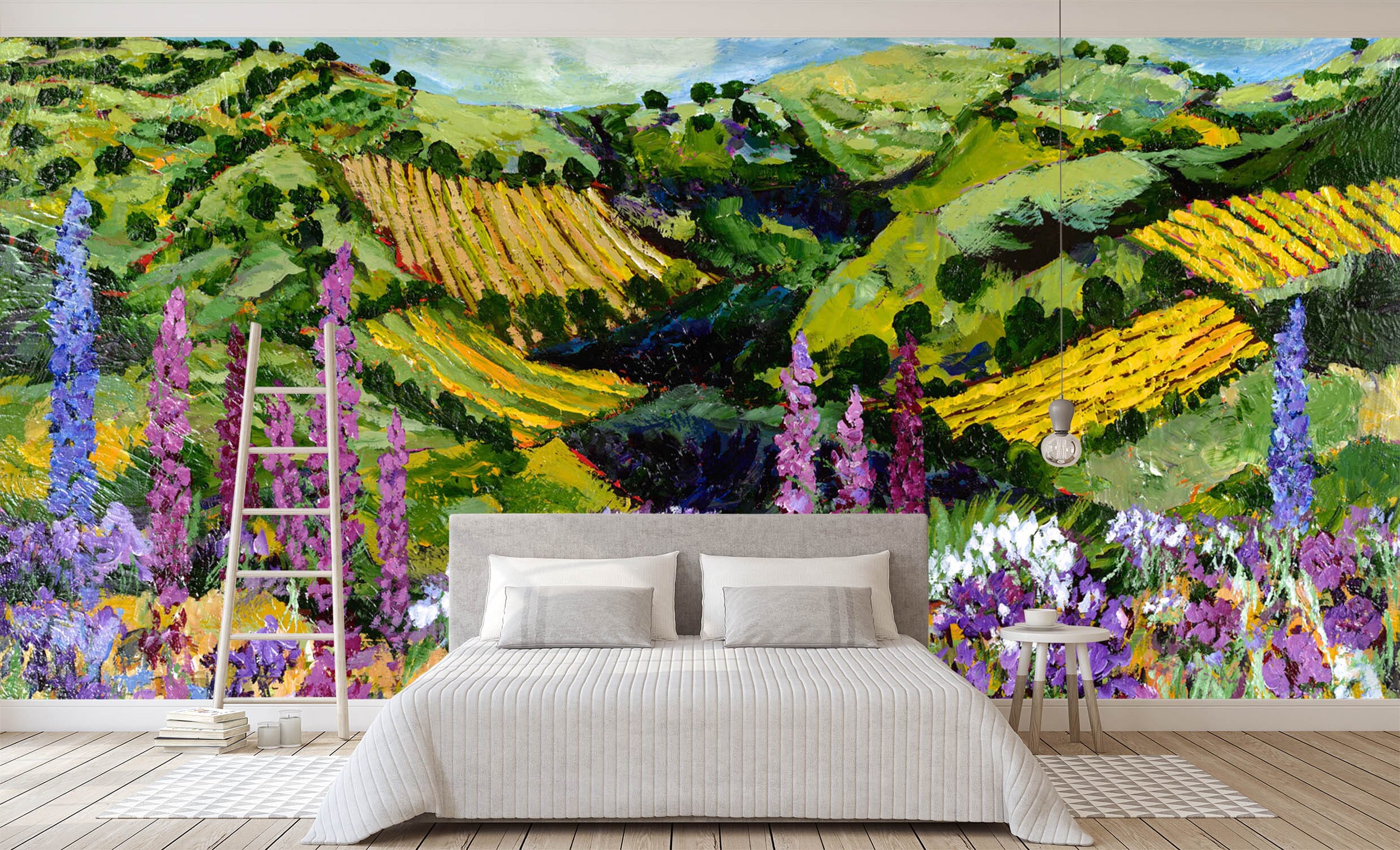 3D Colorful Garden 126 Allan P. Friedlander Wall Mural Wall Murals Wallpaper AJ Wallpaper 2