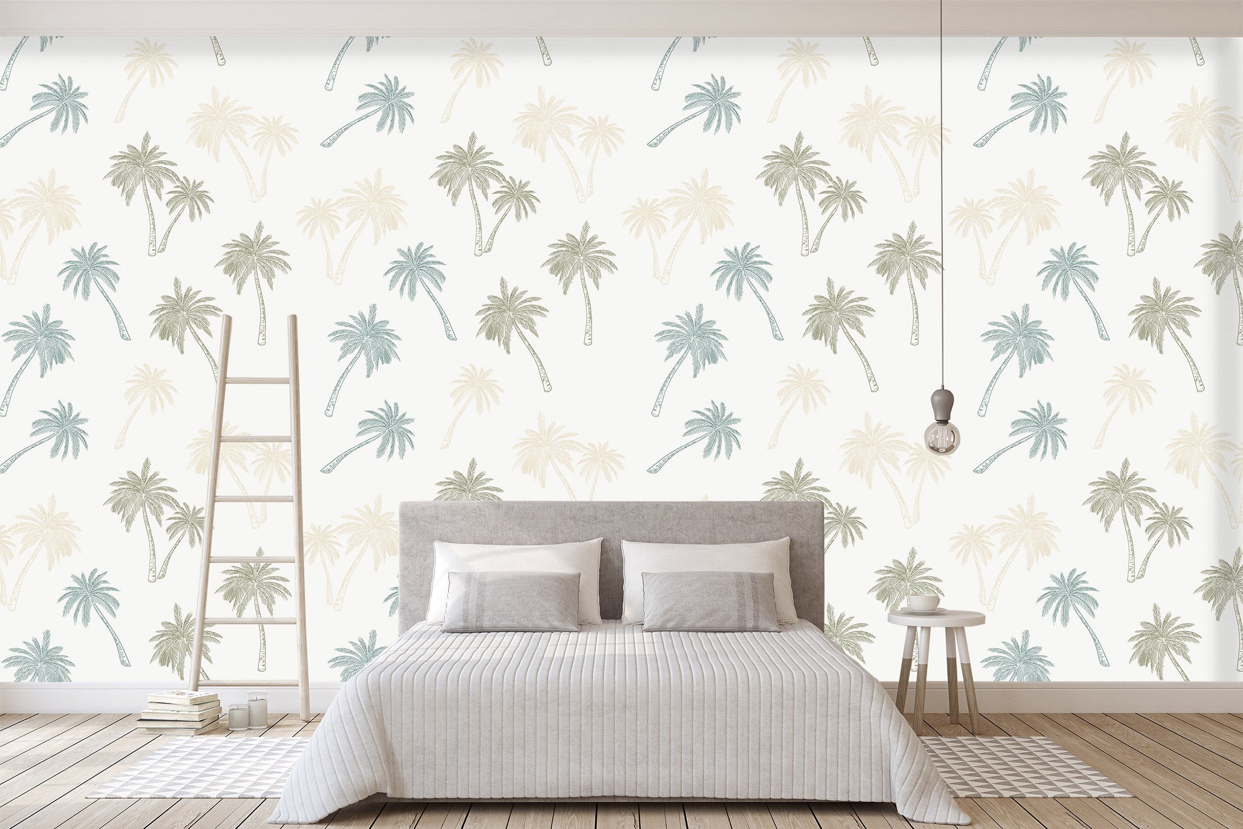 3D Coconut Trees Pattern 041 Wallpaper AJ Wallpaper