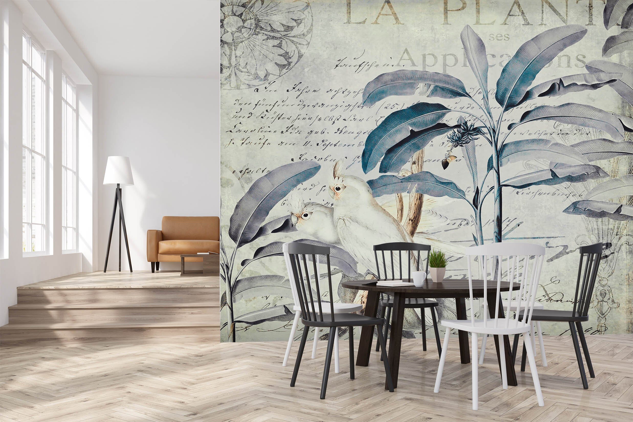 3D White Bird 1423 Andrea haase Wall Mural Wall Murals Wallpaper AJ Wallpaper 2