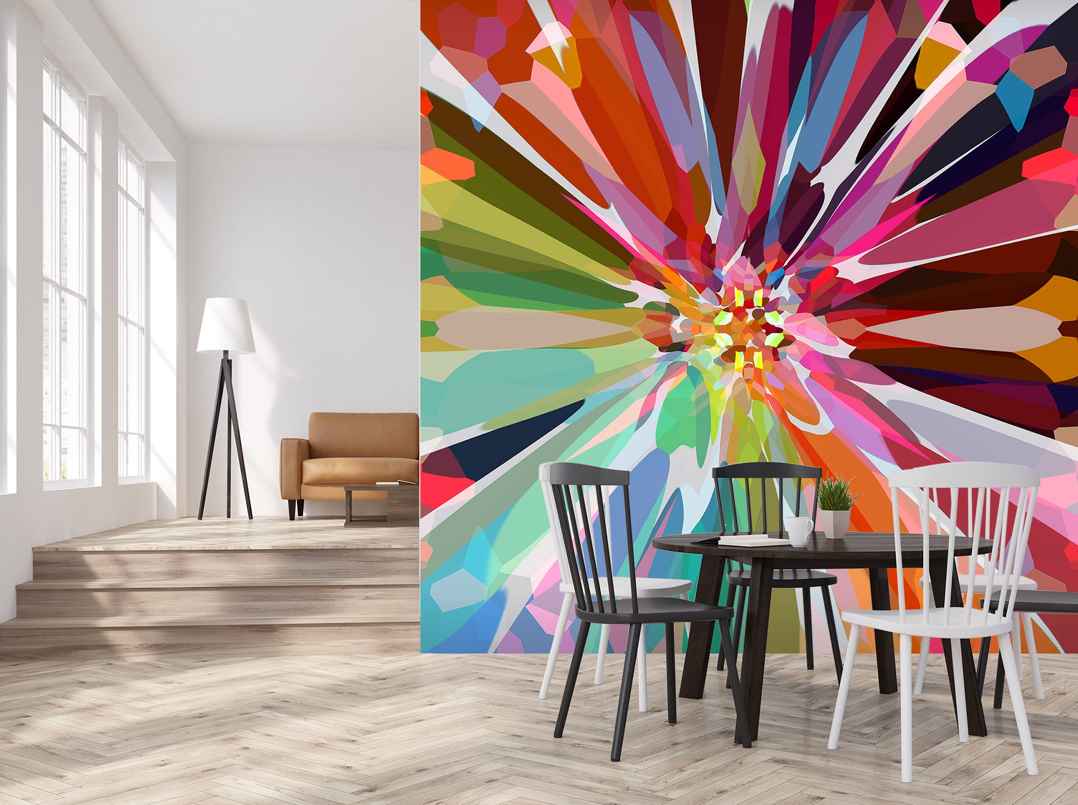 3D Color Flowers 19114 Shandra Smith Wall Mural Wall Murals