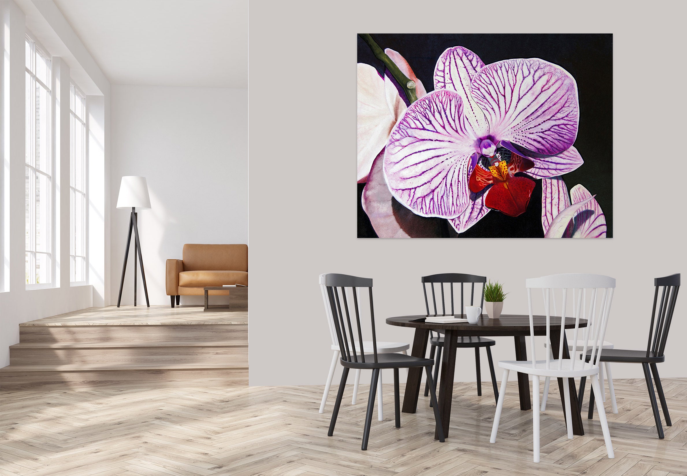 3D Purple Flower 110114 Matthew Holden Bates Wall Sticker