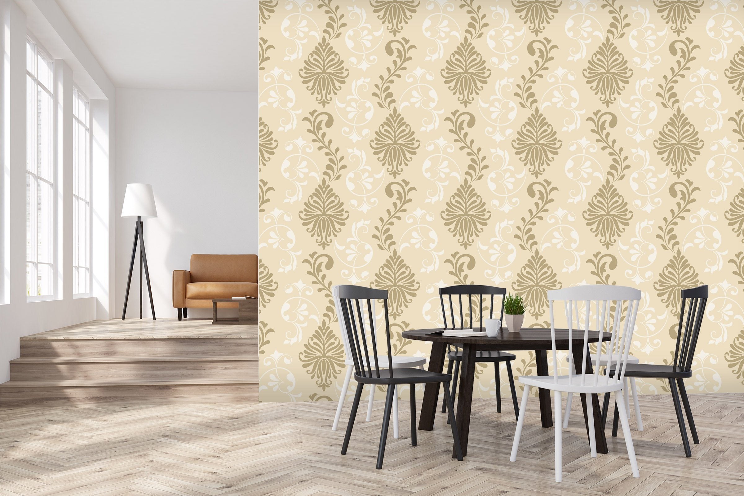 3D Flower Shadow Pattern 297 Wallpaper AJ Wallpaper