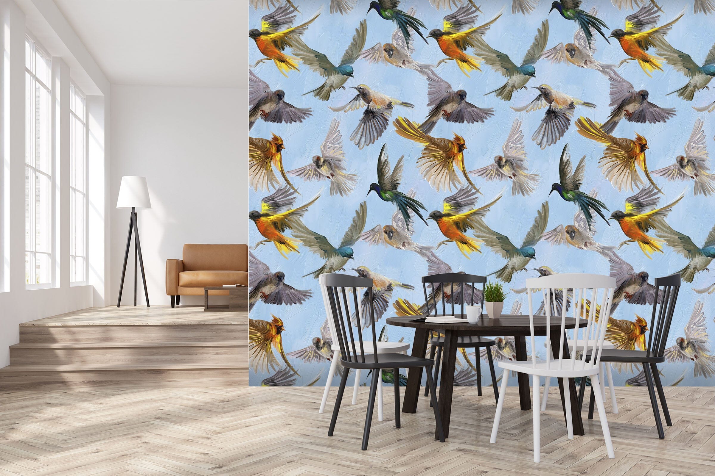 3D Graffiti Birds 452 Wall Murals Wallpaper AJ Wallpaper 2