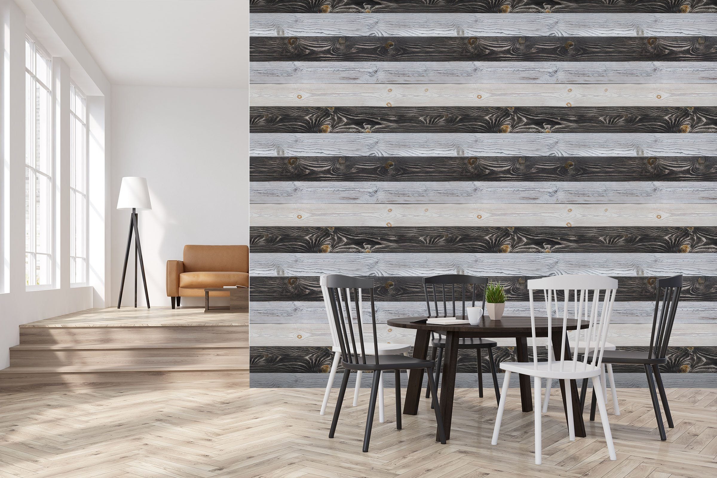 3D Black Wooden Board 24 Wall Murals Wallpaper AJ Wallpaper 2