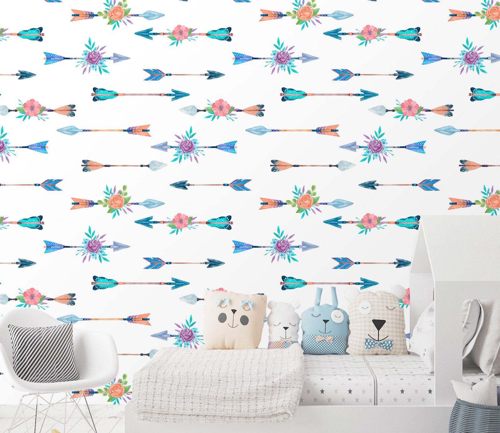 3D Arrow Flower 263 Wallpaper AJ Wallpaper
