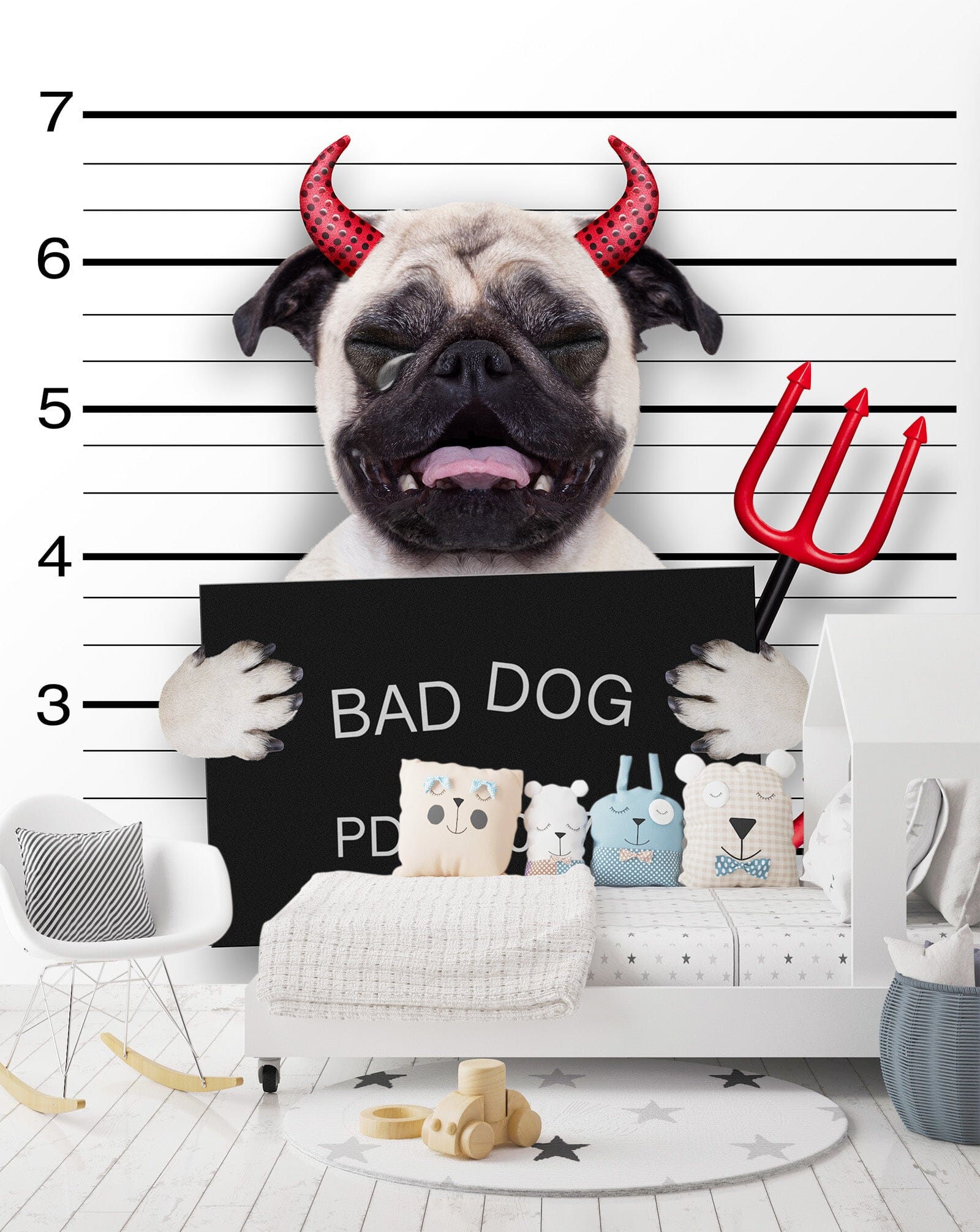 3D Devil Shar Pei 381 Wall Murals Wallpaper AJ Wallpaper 2