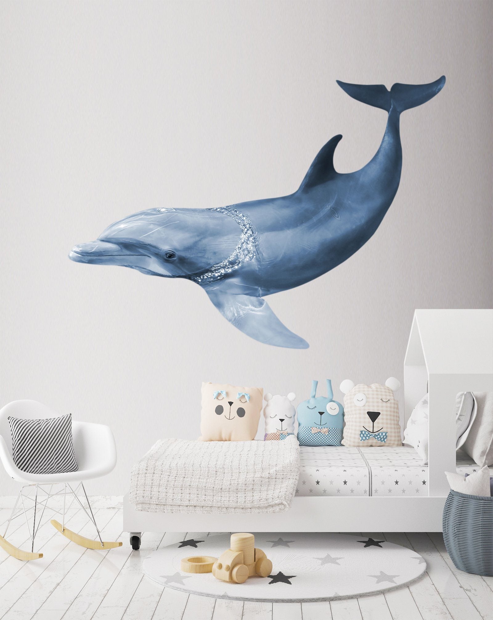 3D Dolphin Tail 115 Animals Wall Stickers Wallpaper AJ Wallpaper