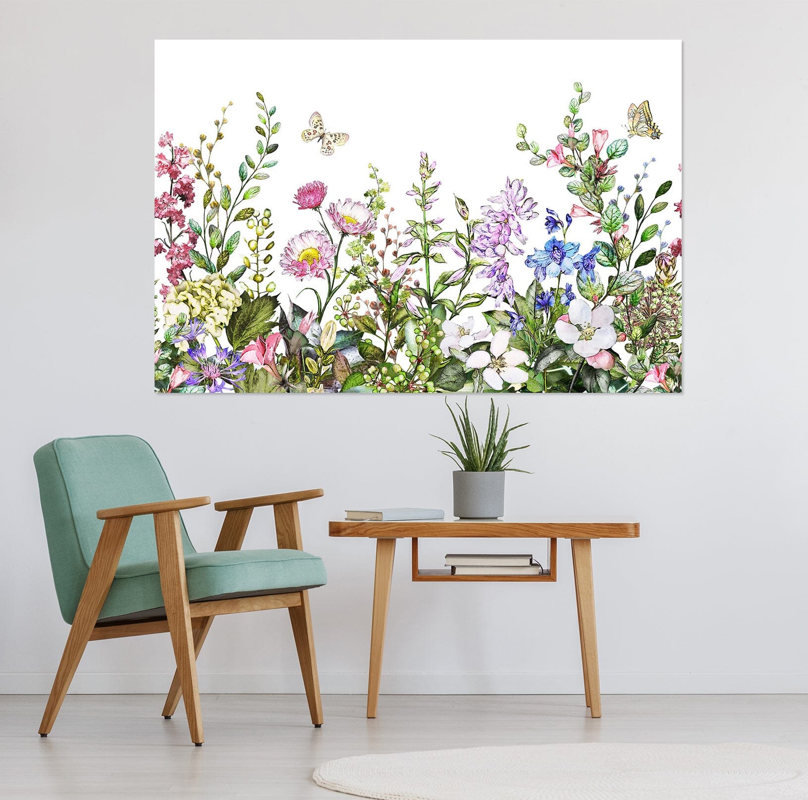 3D Butterfly Flower 1051 Wall Sticker Wallpaper AJ Wallpaper 2