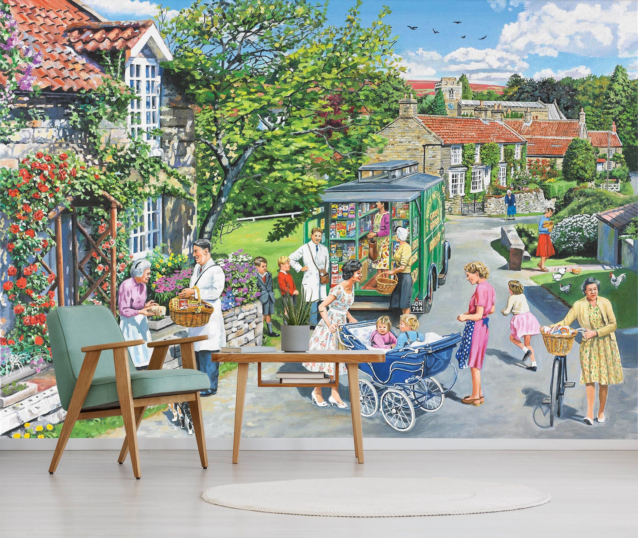 3D The Mobile Shop 1060 Trevor Mitchell Wall Mural Wall Murals Wallpaper AJ Wallpaper 2