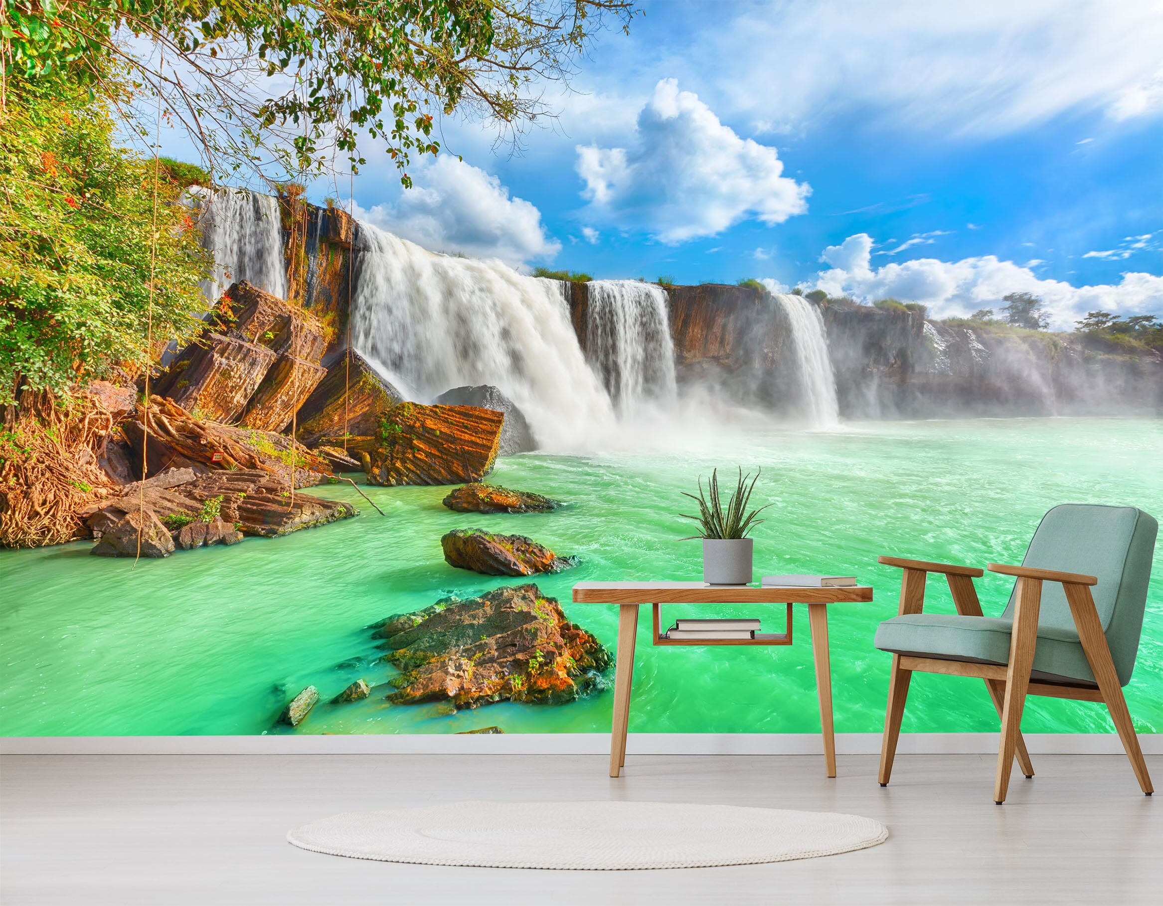 3D Blue Lake 2014 Wall Murals Wallpaper AJ Wallpaper 2