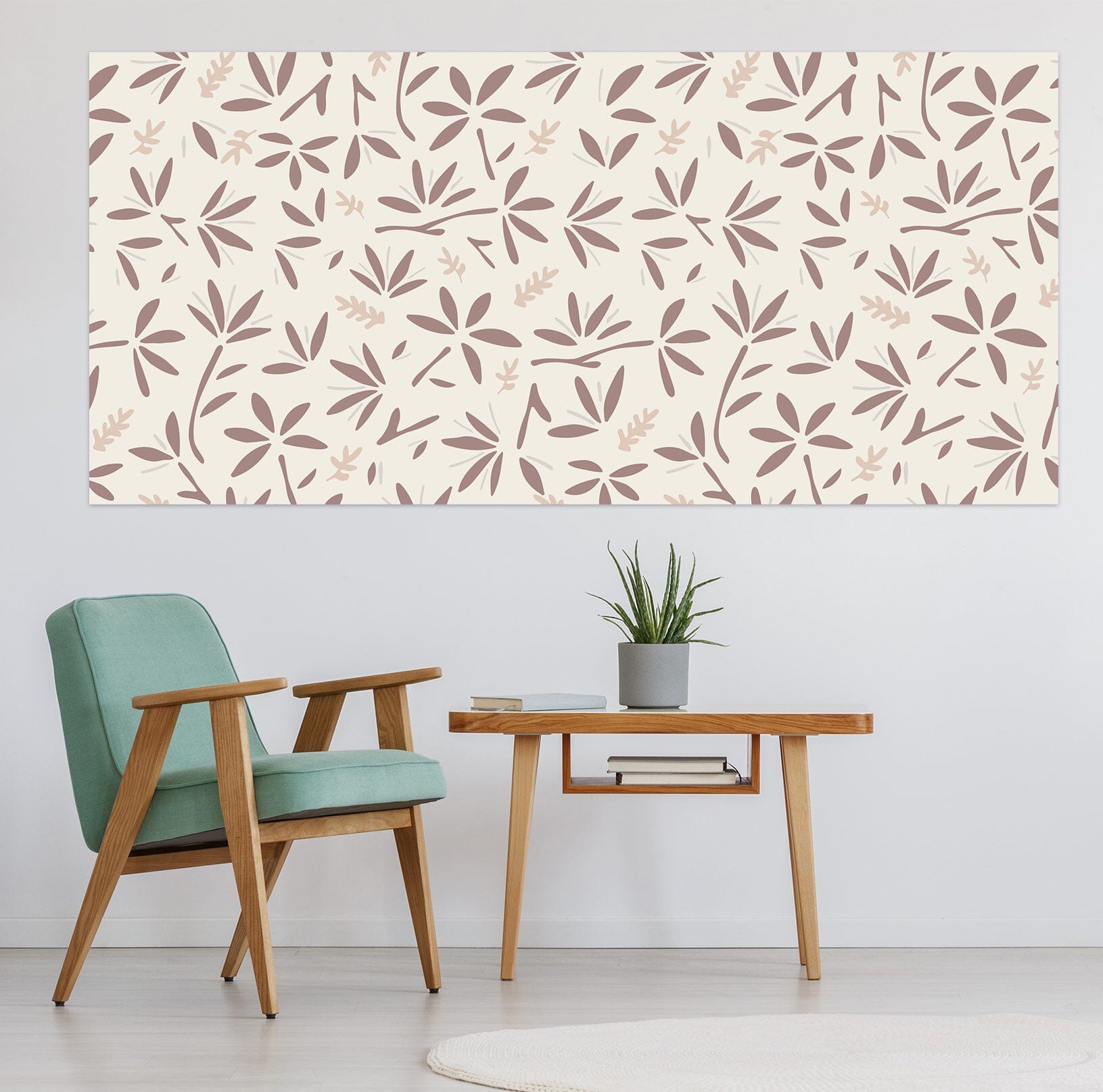 3D Flower Pattern 005 Jillian Helvey Wall Sticker Wallpaper AJ Wallpaper 2