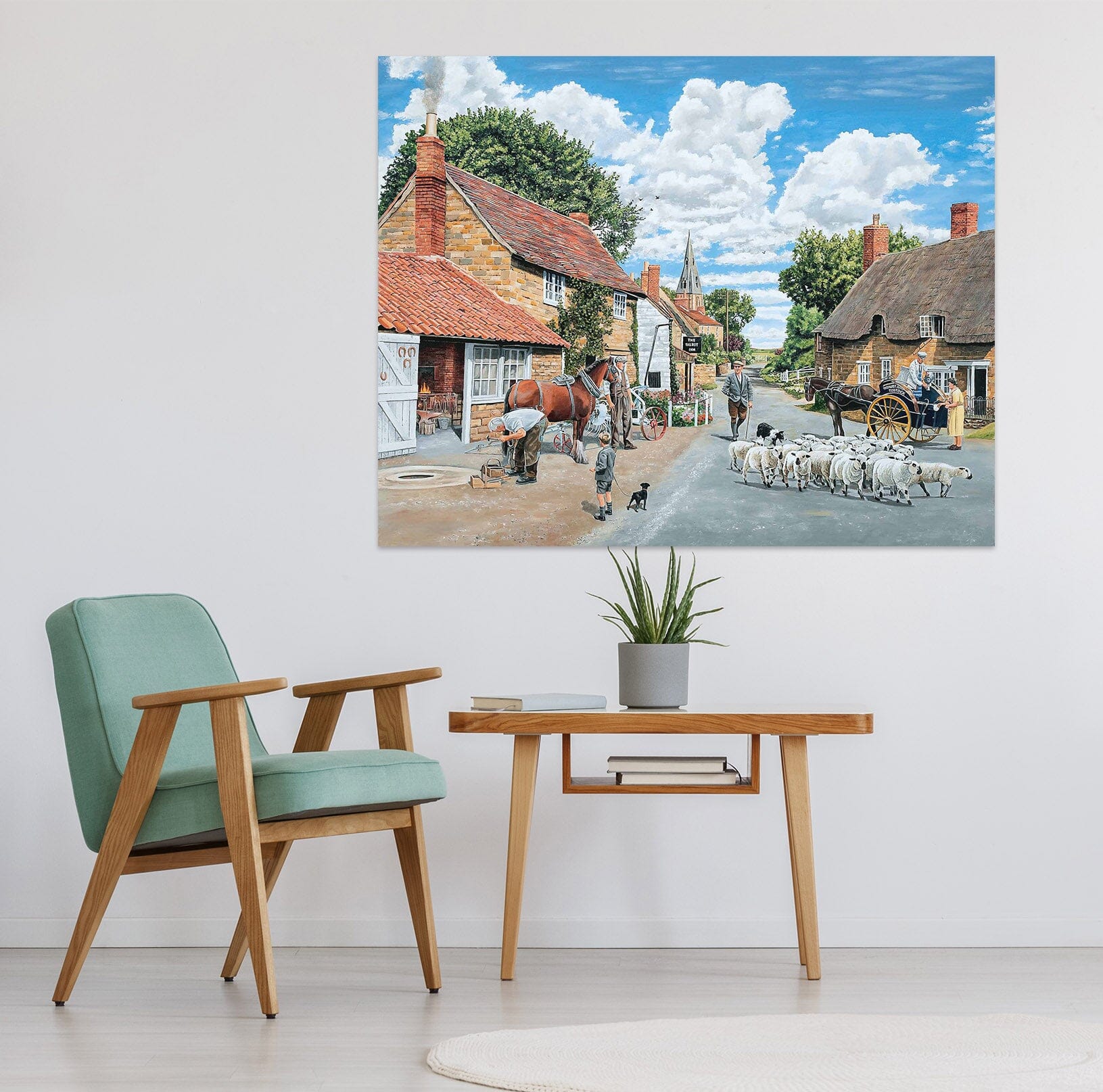 3D The Village Farrier 083 Trevor Mitchell Wall Sticker Wallpaper AJ Wallpaper 2