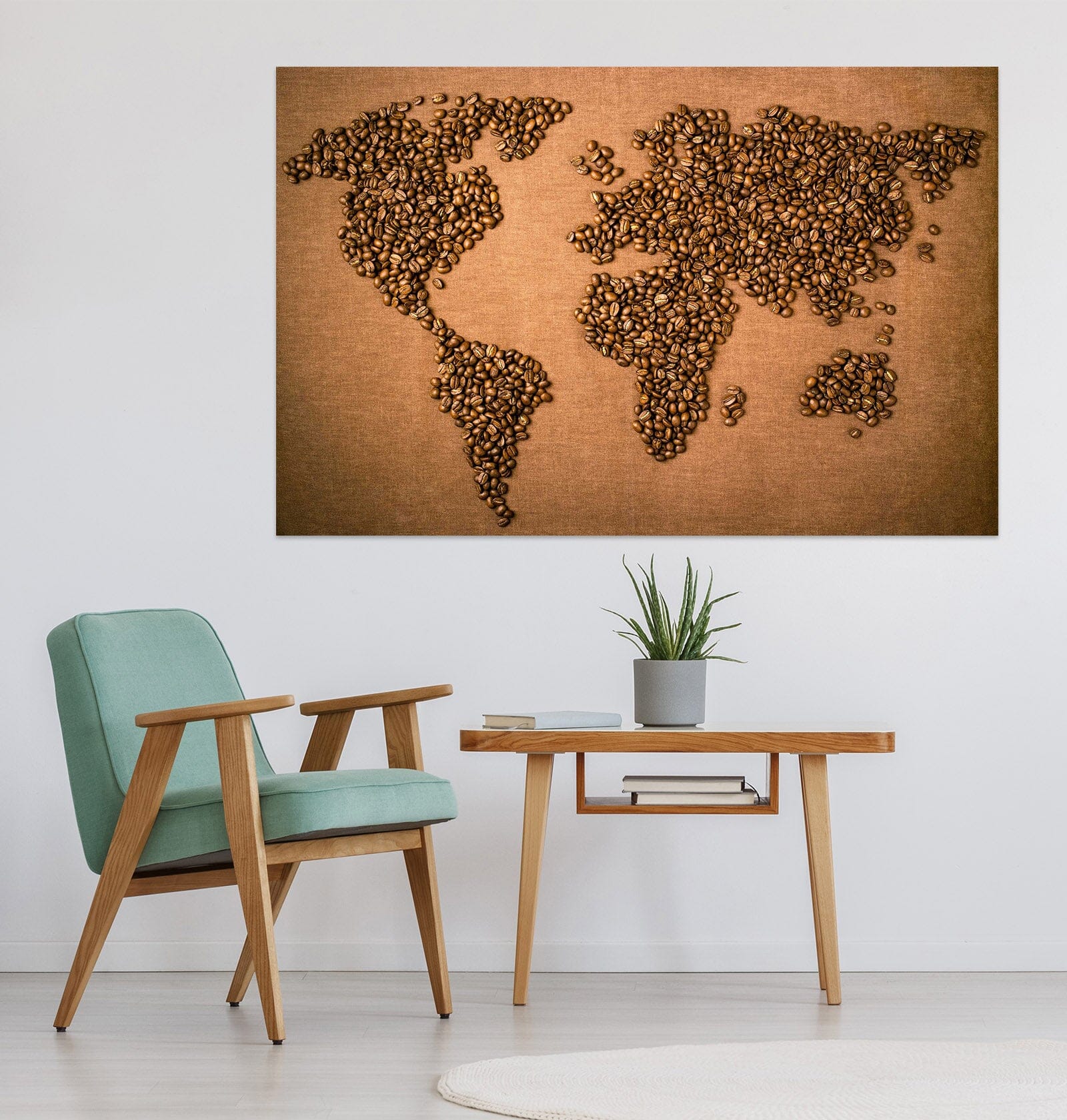 3D Yellow Silt 202 World Map Wall Sticker Wallpaper AJ Wallpaper 2