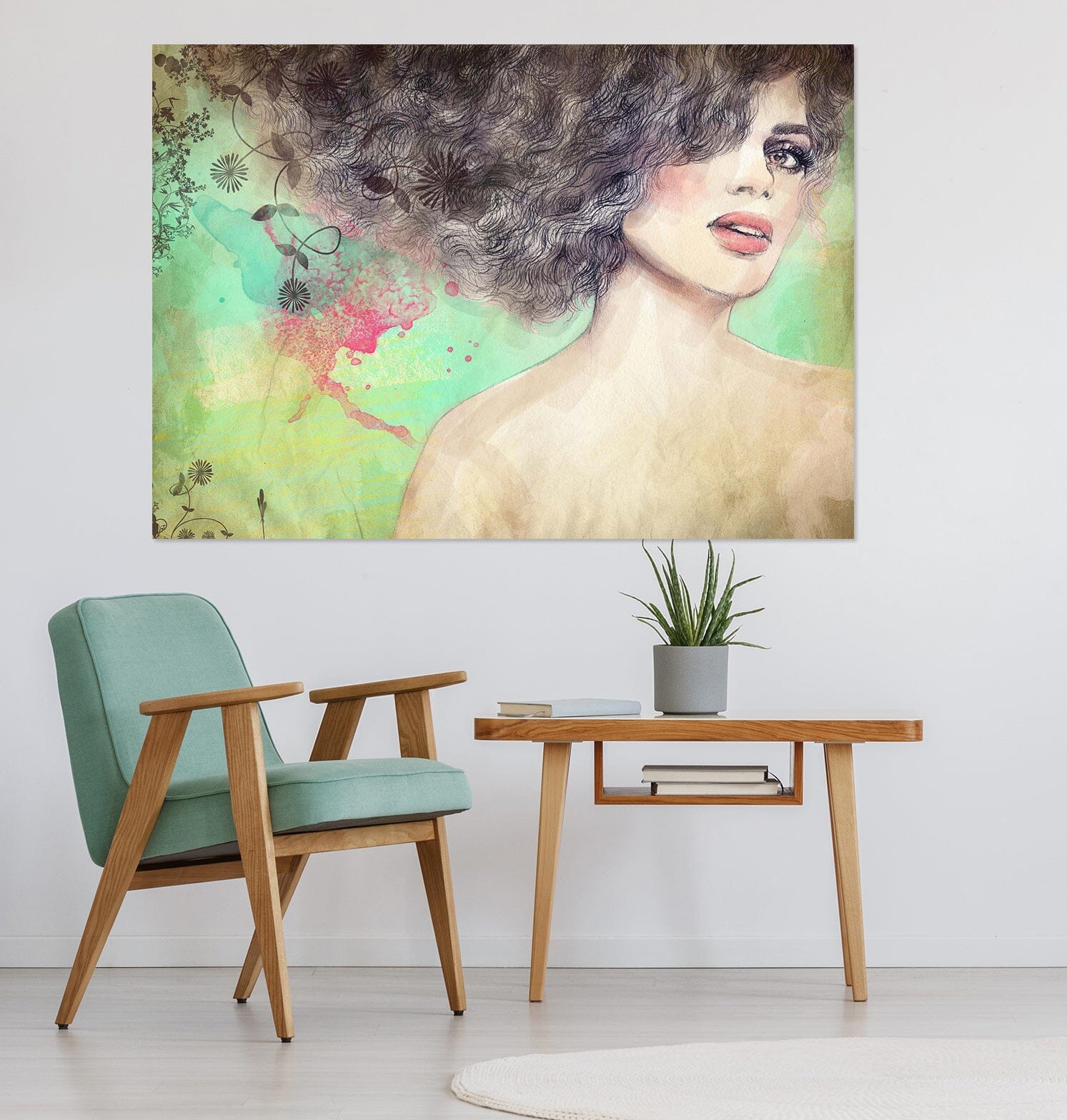 3D Woman Pattern 1002 Wall Sticker Wallpaper AJ Wallpaper 2