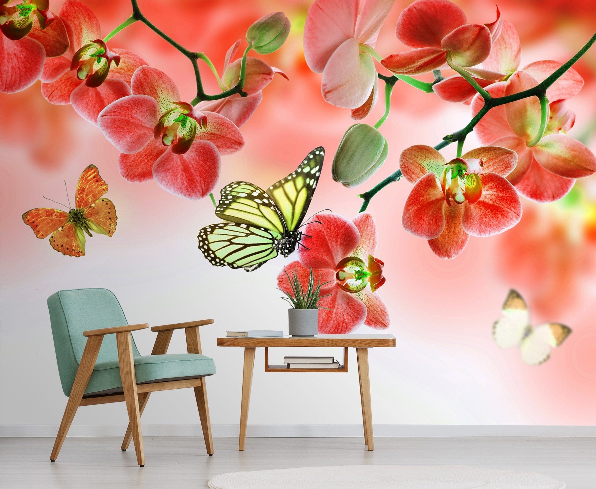 3D Butterfly Flying 399 Wall Murals Wallpaper AJ Wallpaper 2