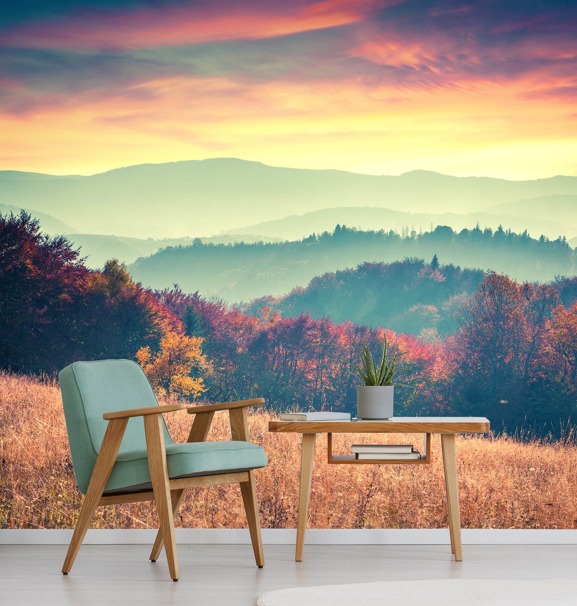 3D Field Trees 094 Wallpaper AJ Wallpaper