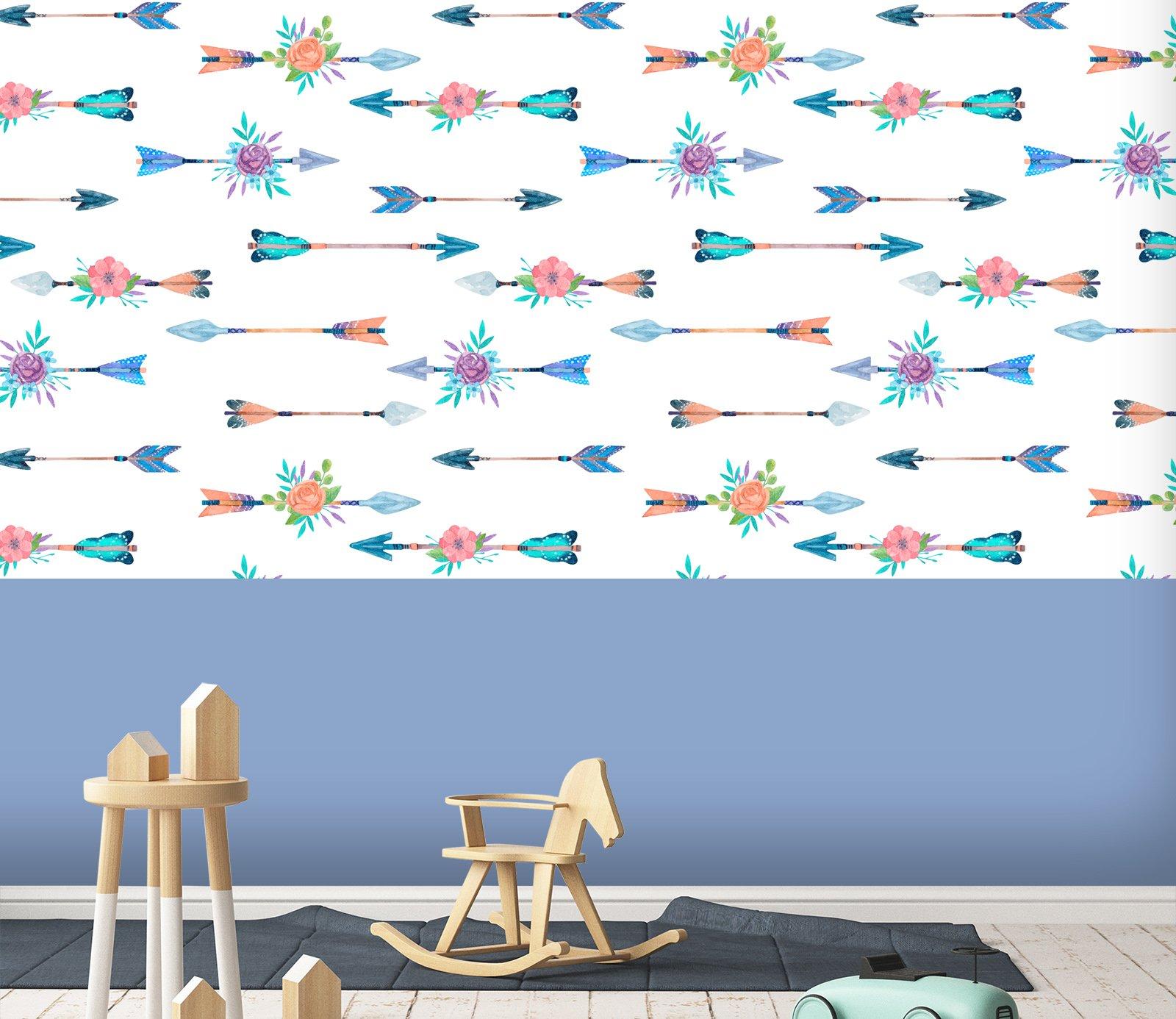 3D Blue Bottom Arrow 264 Wallpaper AJ Wallpaper