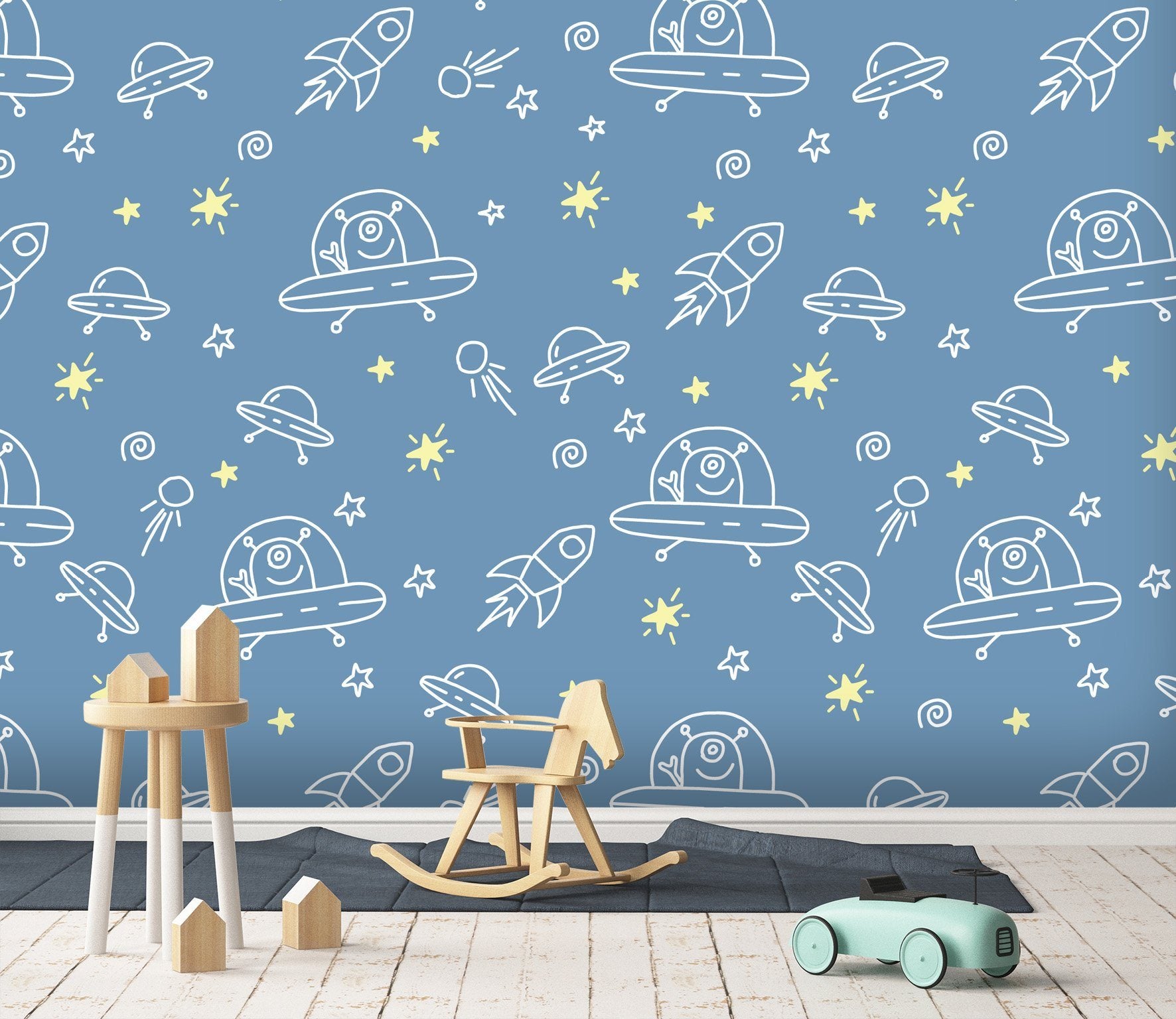 3D Rocket Ship 058 Wallpaper AJ Wallpaper