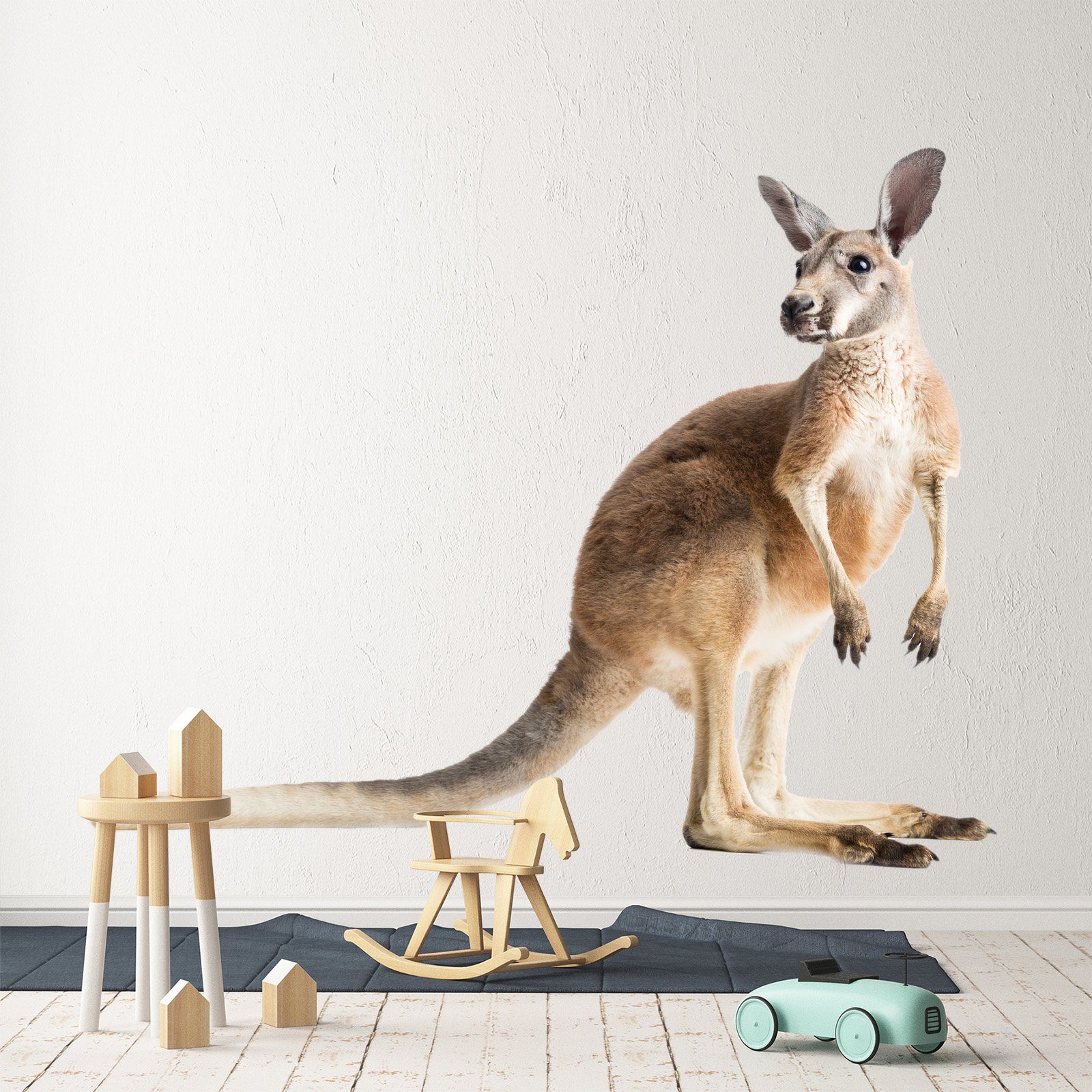 3D Kangaroo 202 Animals Wall Stickers Wallpaper AJ Wallpaper