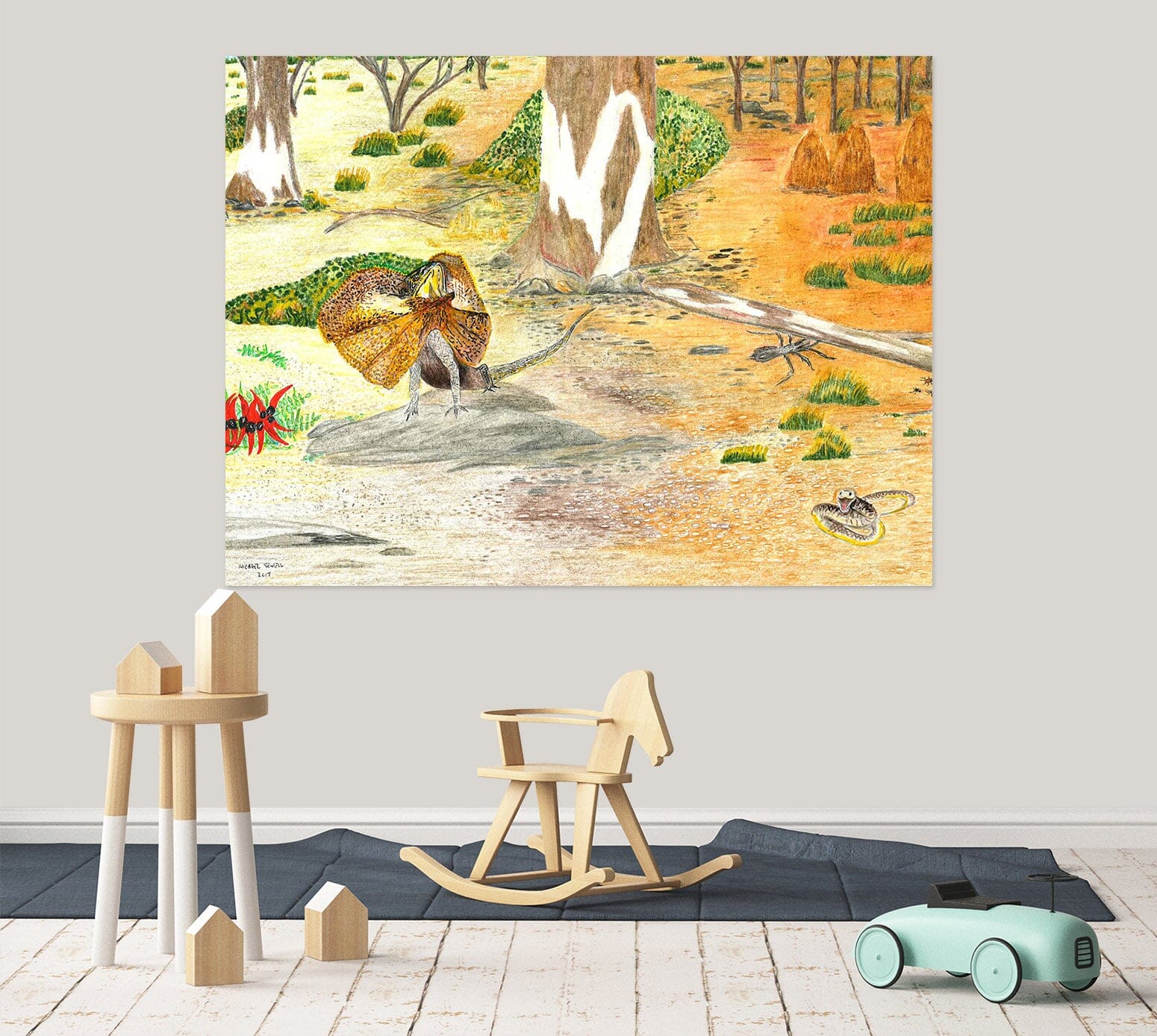 3D Desert Bird 019 Michael Sewell Wall Sticker Wallpaper AJ Wallpaper 2