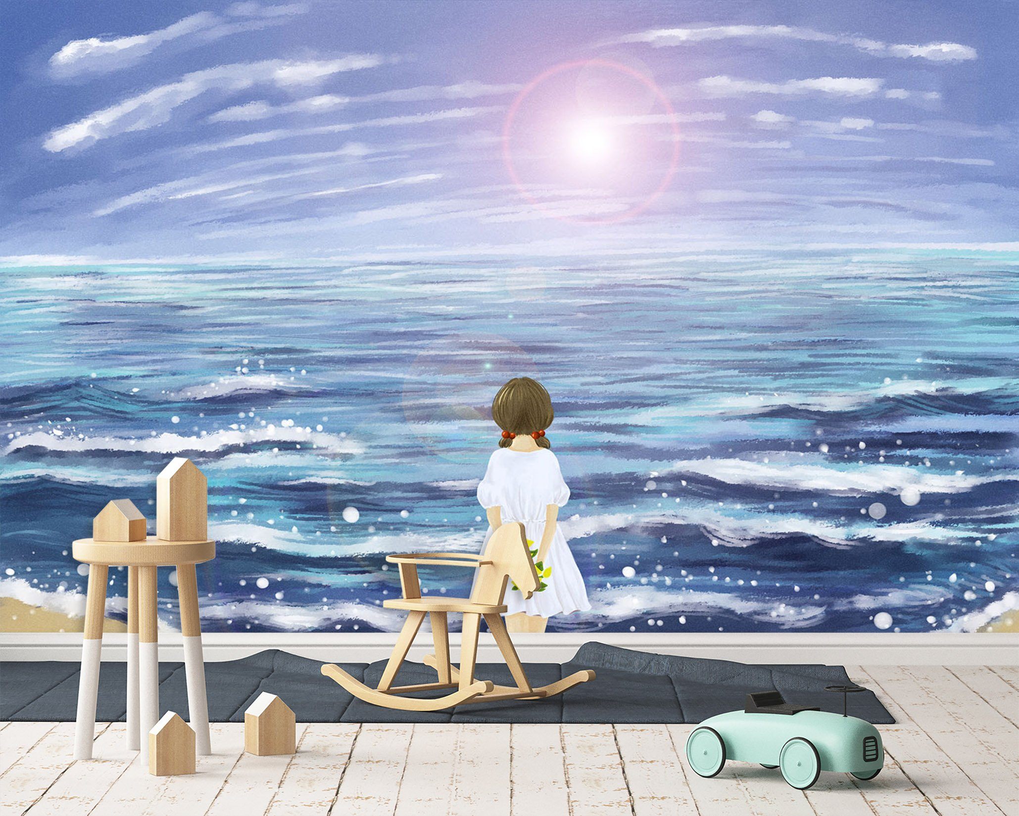 3D Girl Watching The Sea 455 Wallpaper AJ Wallpaper 2