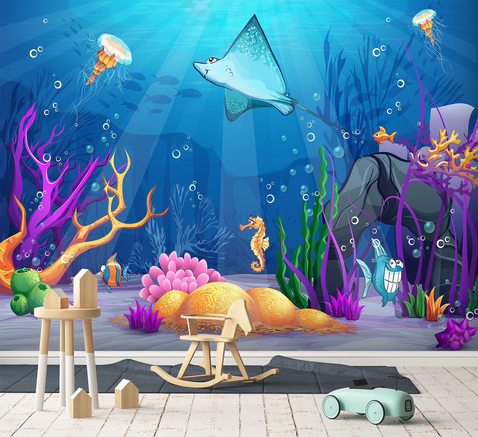 3D The Underwater World 1708 Wall Murals Wallpaper AJ Wallpaper 2