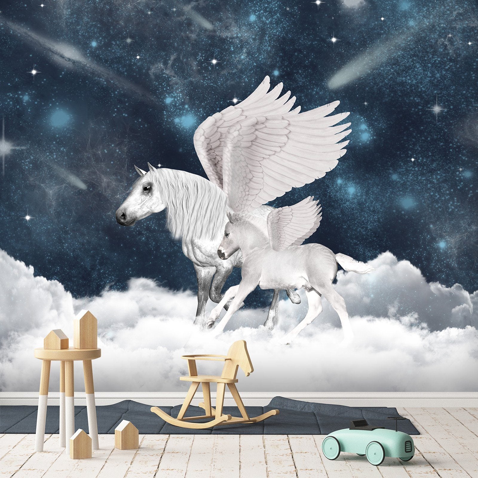 3D Cloud Unicorn Wings 133 Wallpaper AJ Wallpaper