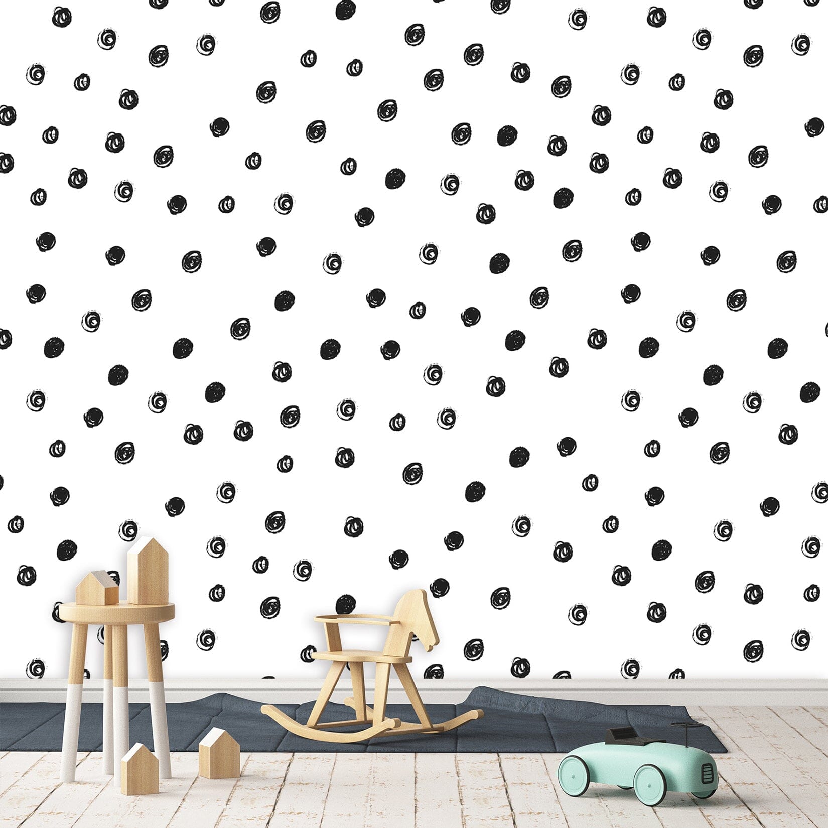 3D Black Dots 313 Wallpaper AJ Wallpaper 2