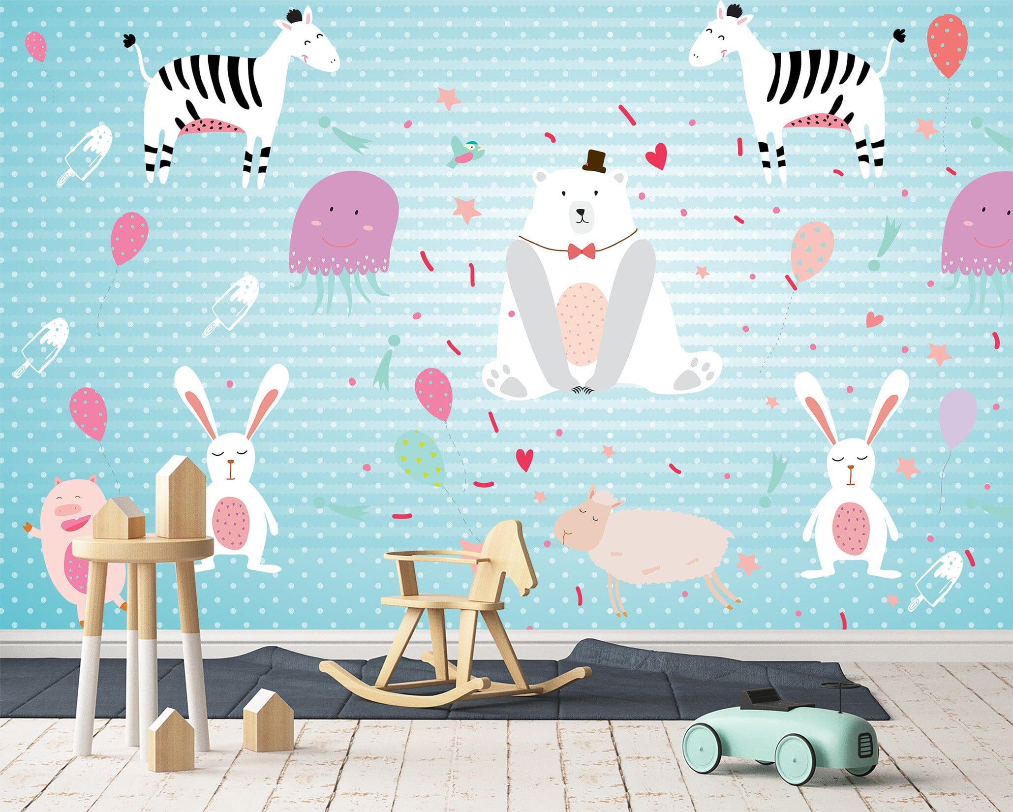 3D Cute Animal 2059 Wall Murals Wallpaper AJ Wallpaper 2