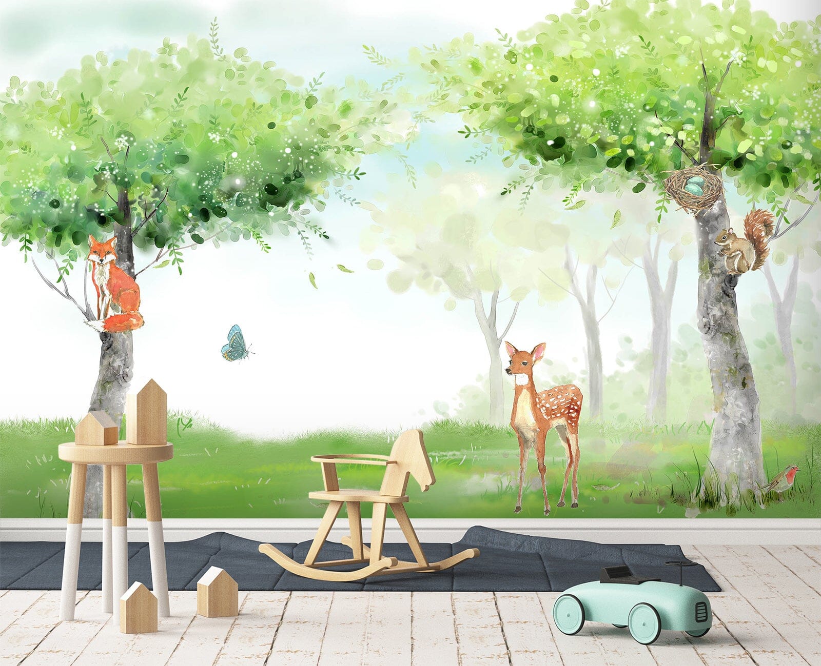 3D Forest Fawn 1728 Wall Murals Wallpaper AJ Wallpaper 2