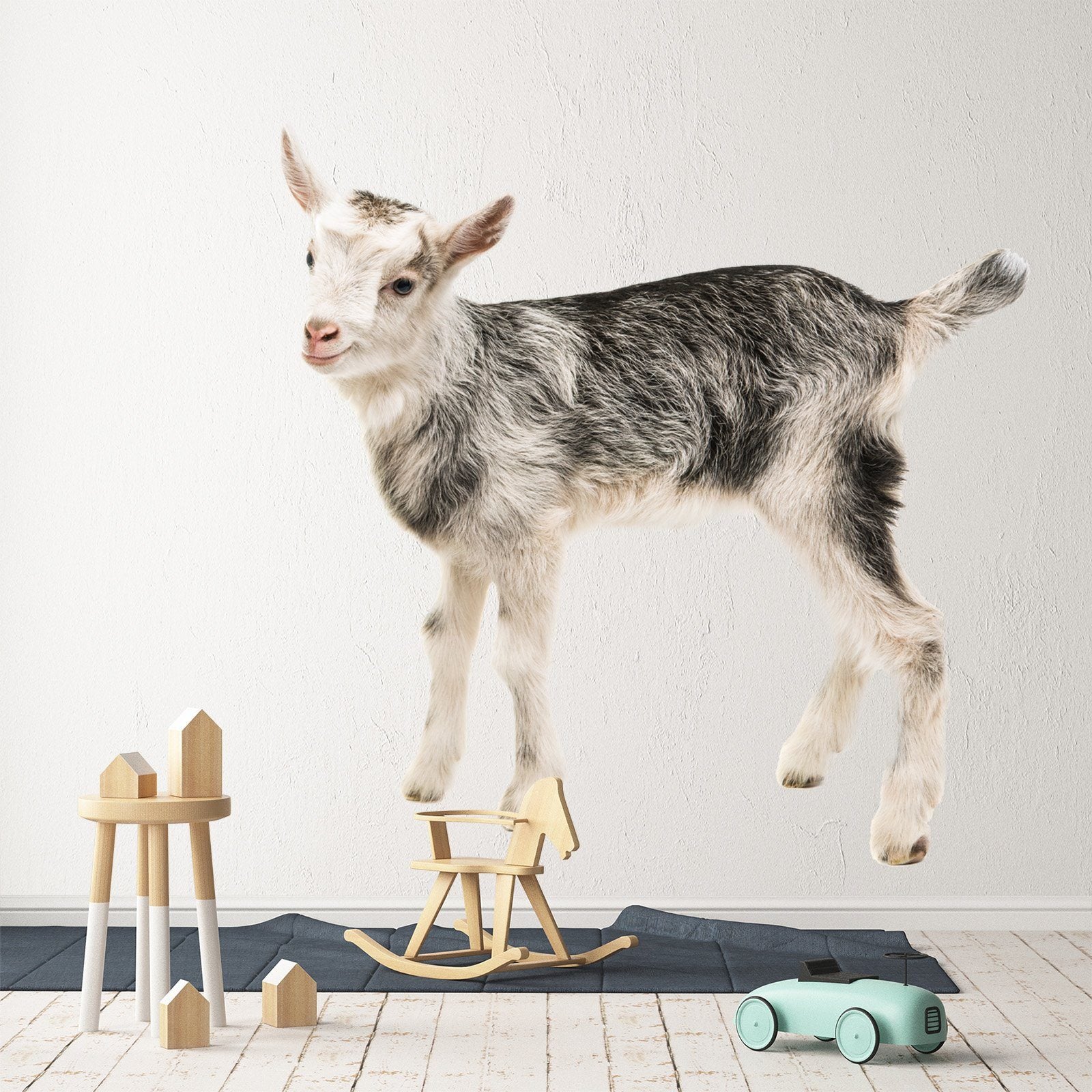 3D Sheep Mouth 126 Animals Wall Stickers Wallpaper AJ Wallpaper