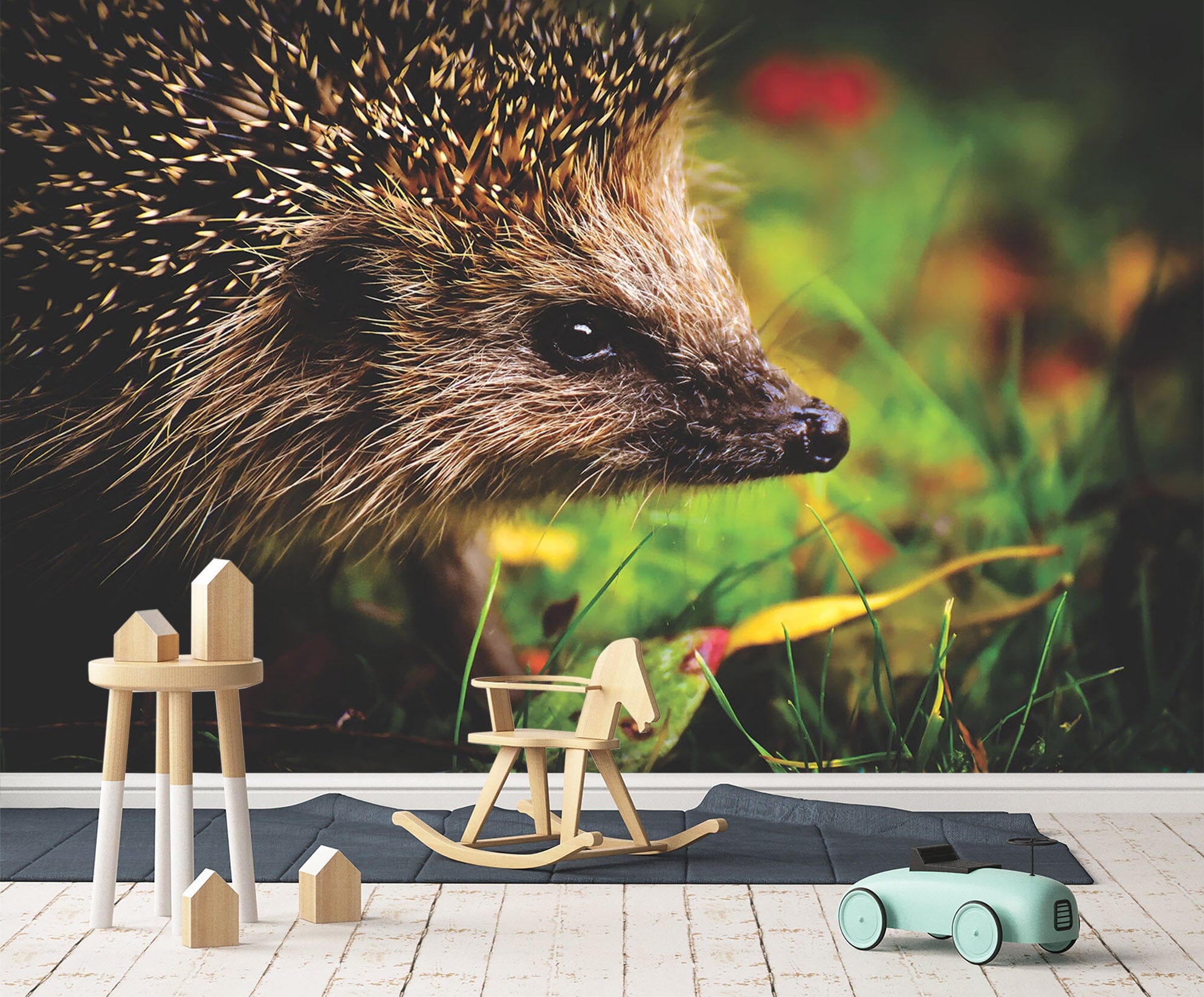 3D Hedgehog Grass 155 Wall Murals Wallpaper AJ Wallpaper 2