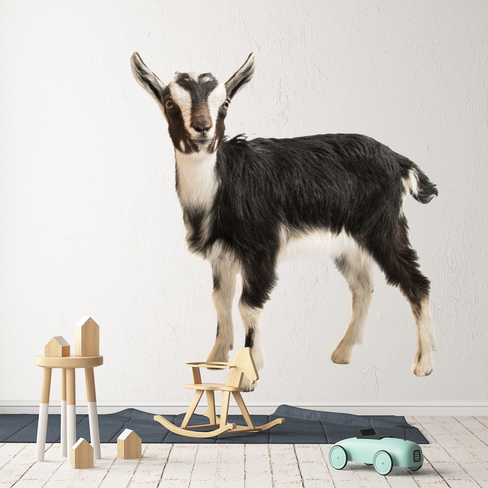3D Grey Lamb 136 Animals Wall Stickers Wallpaper AJ Wallpaper