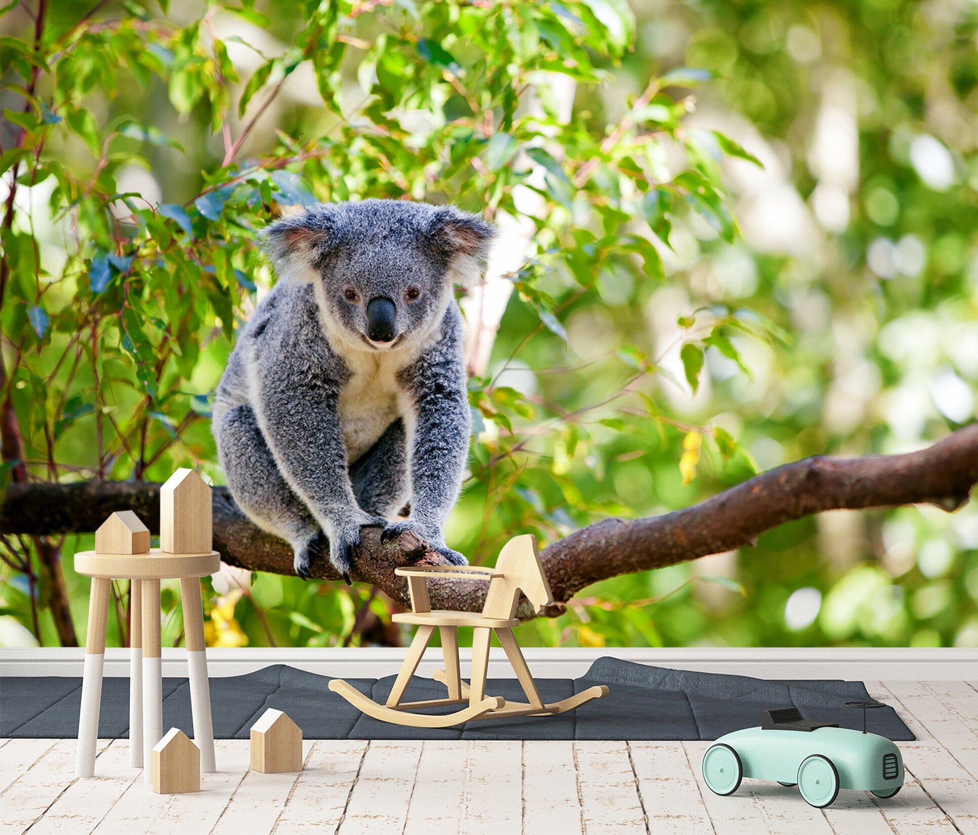 3D Koala Tree 229 Wall Murals Wallpaper AJ Wallpaper 2