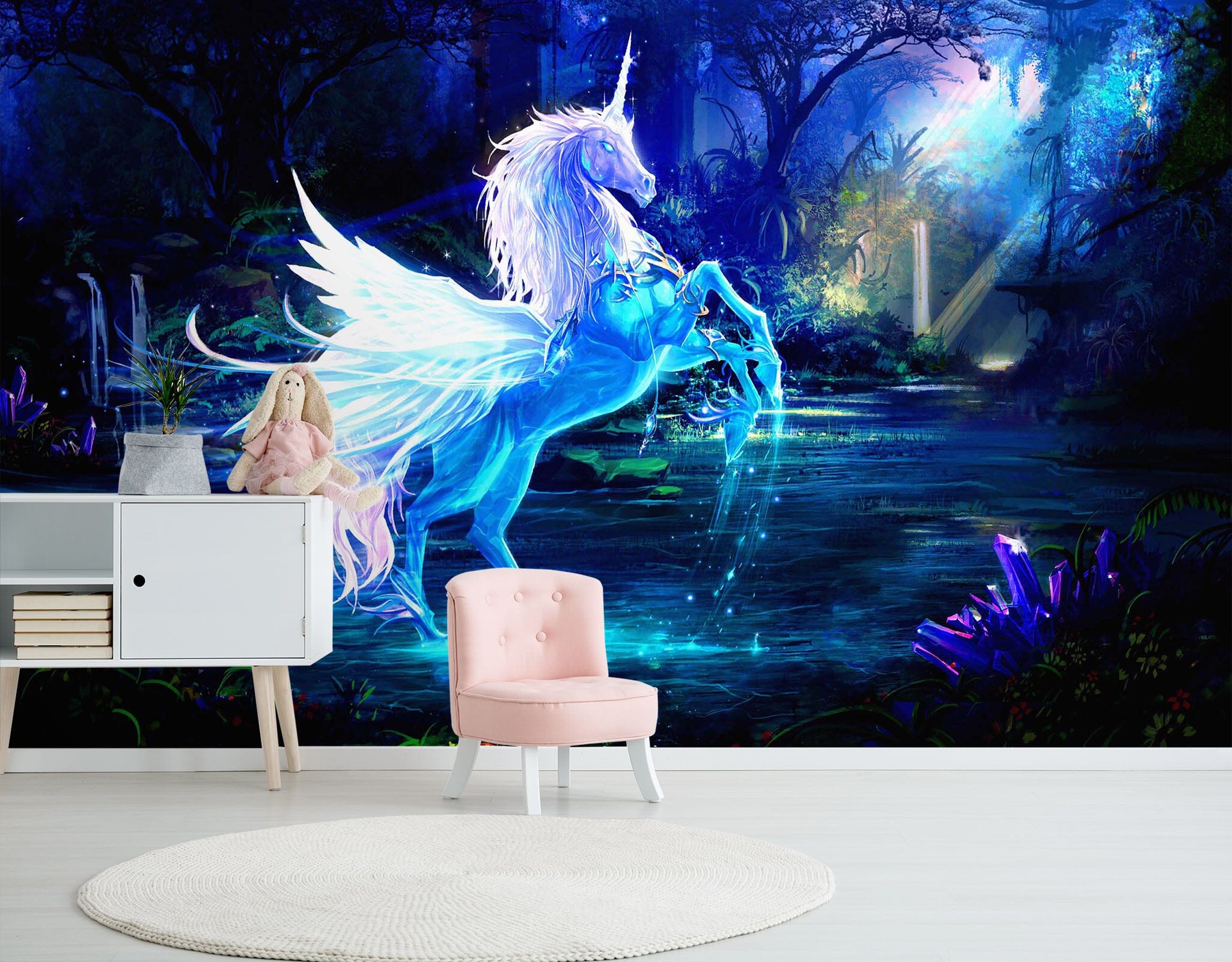 3D Dream Unicorn 010 Wall Murals Wallpaper AJ Wallpaper 2