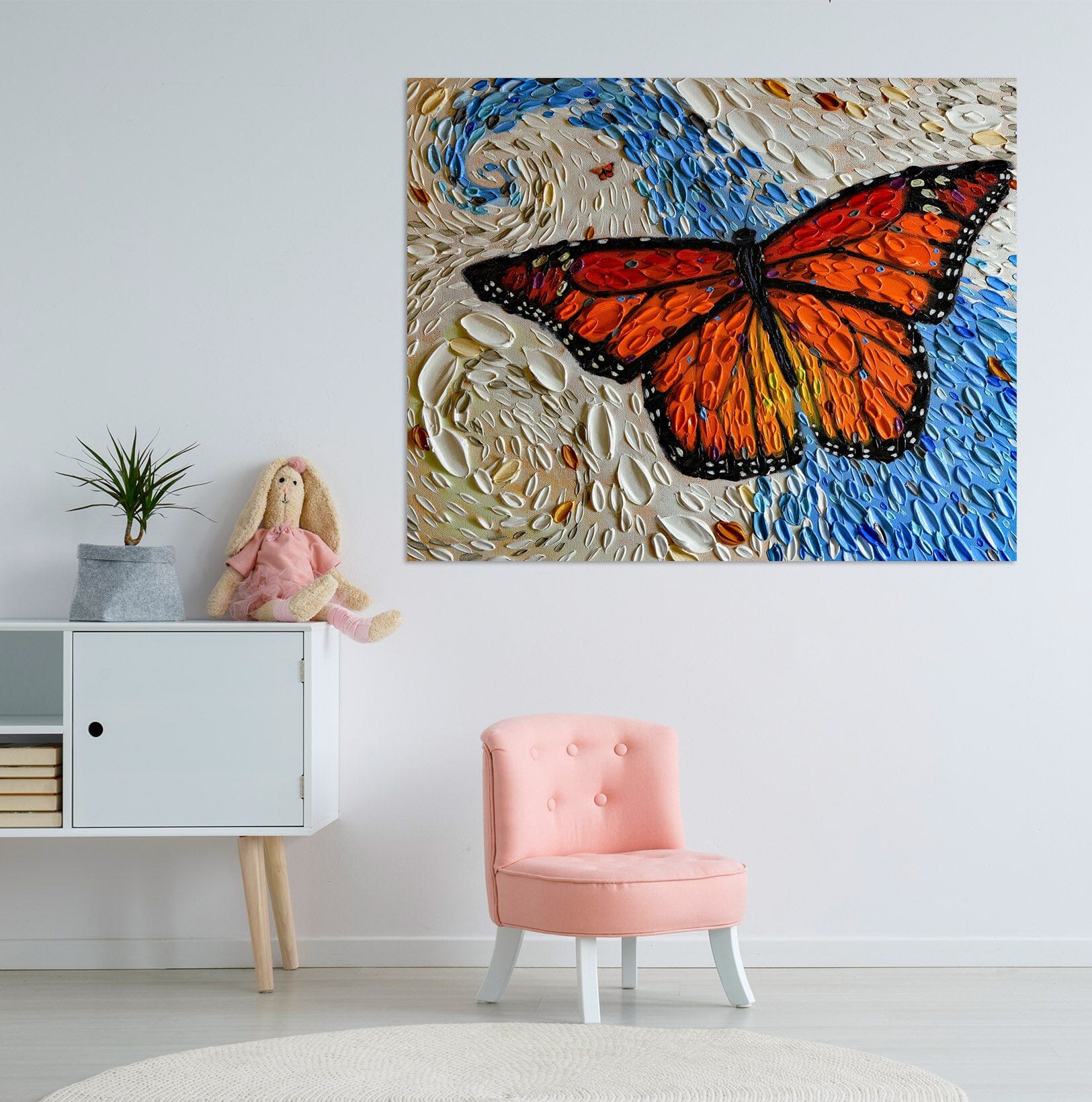3D Painted Butterfly 030 Dena Tollefson Wall Sticker Wallpaper AJ Wallpaper 2