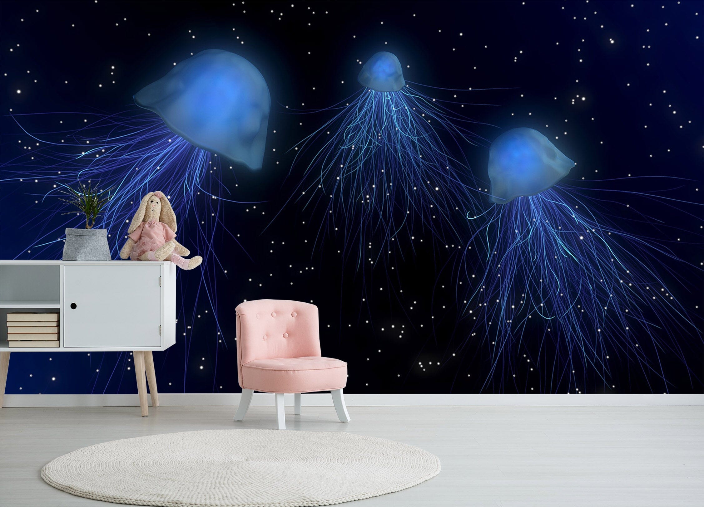 3D Undersea Jellyfish 160 Wall Murals Wallpaper AJ Wallpaper 2