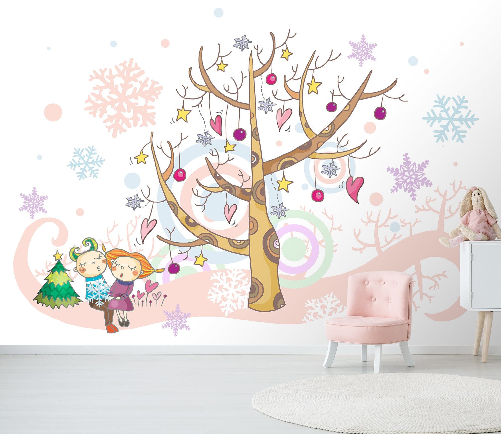3D Christmas Tree 1724 Wall Murals Wallpaper AJ Wallpaper 2