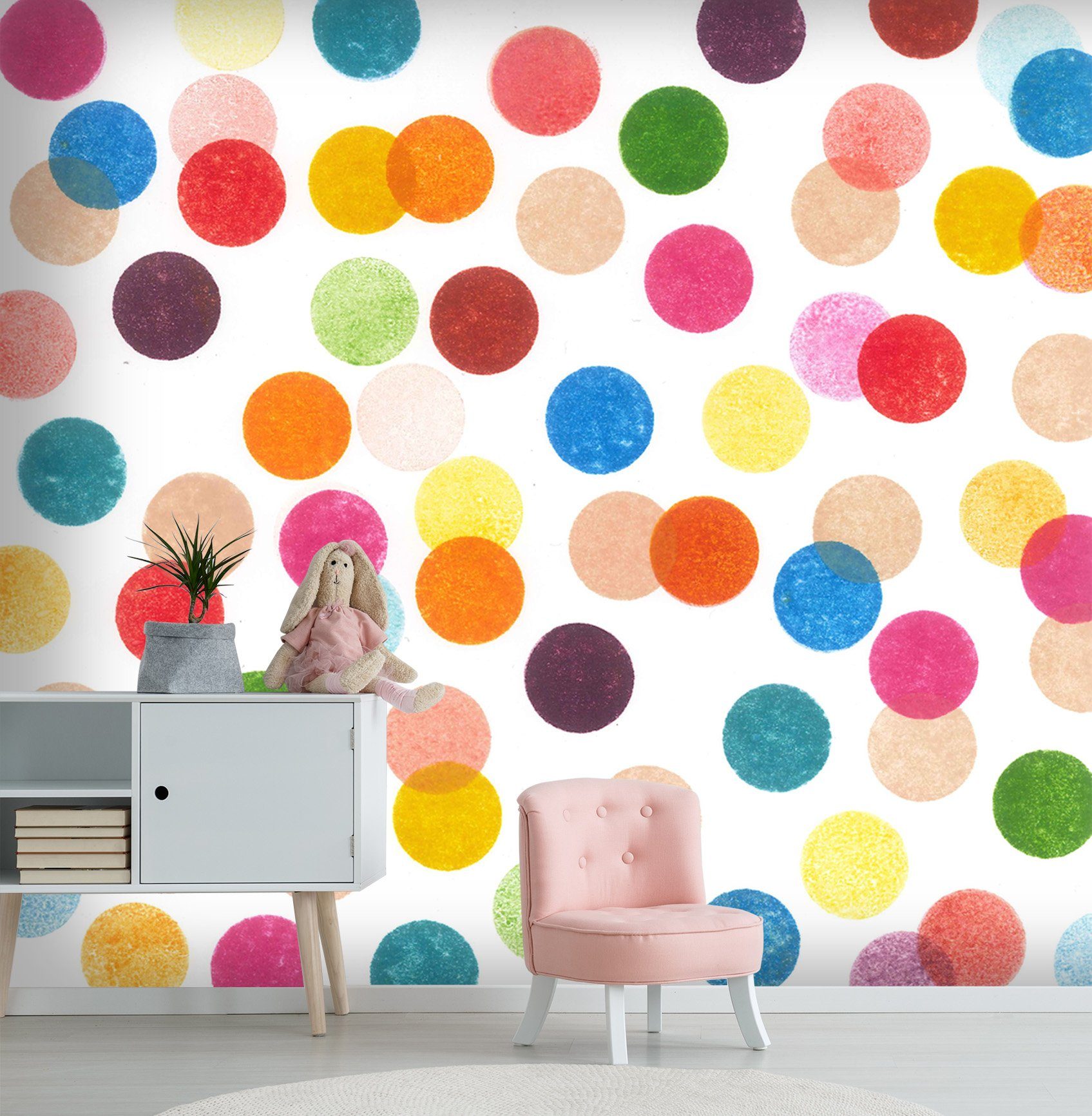 3D Colorful Dots 022 Wallpaper AJ Wallpaper