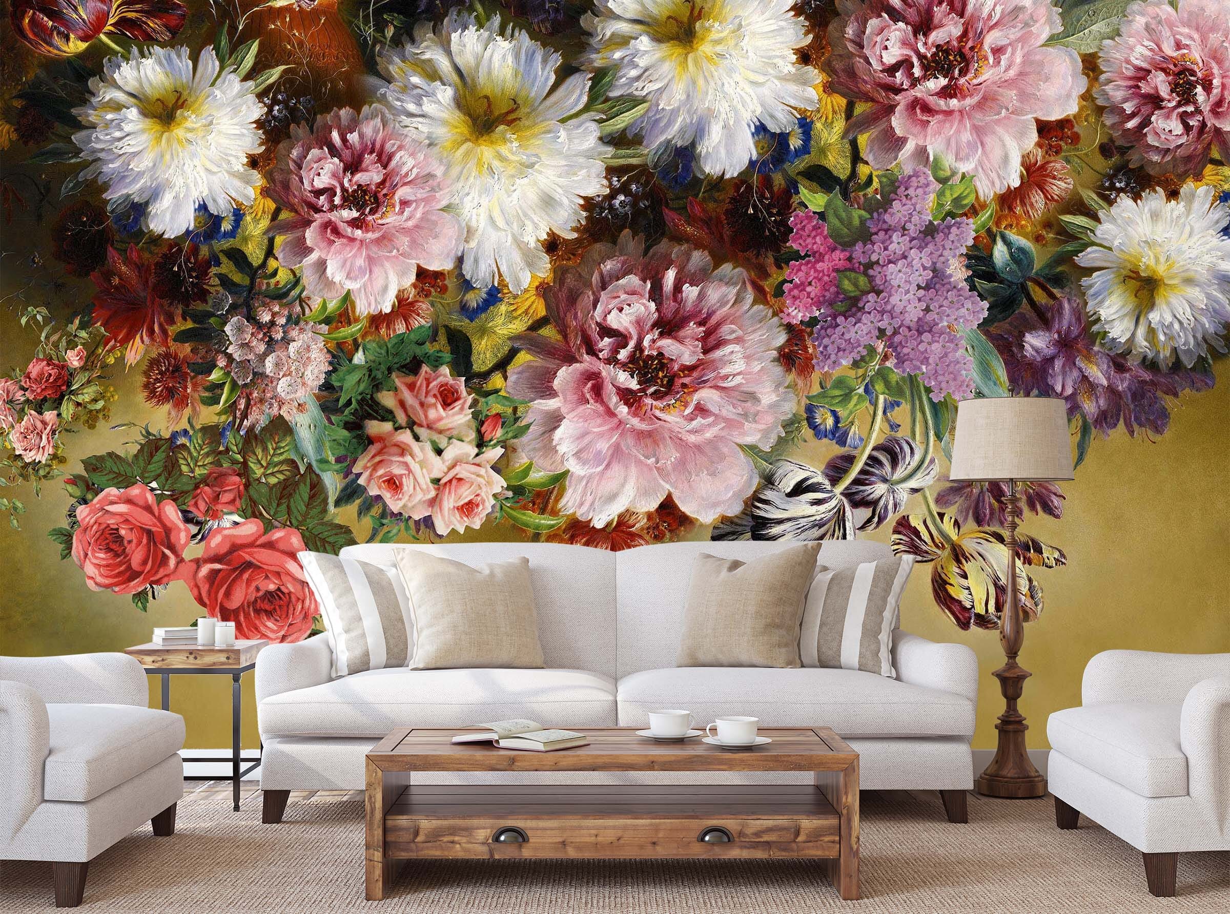 3D Hand Drawn Rose 1404 Wall Murals Wallpaper AJ Wallpaper 2